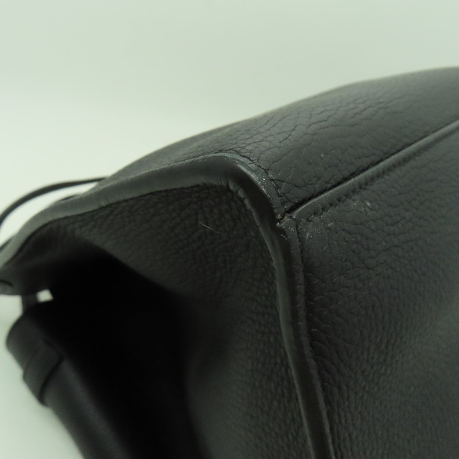 CELINE 牛皮皮革Shoulder Bag銀扣手挽肩背兩用袋黑色