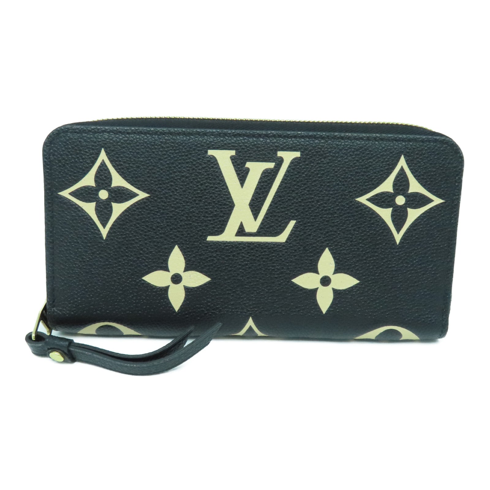LOUIS VUITTON Monogram Empreinte Long Wallet金扣长钱包黑色