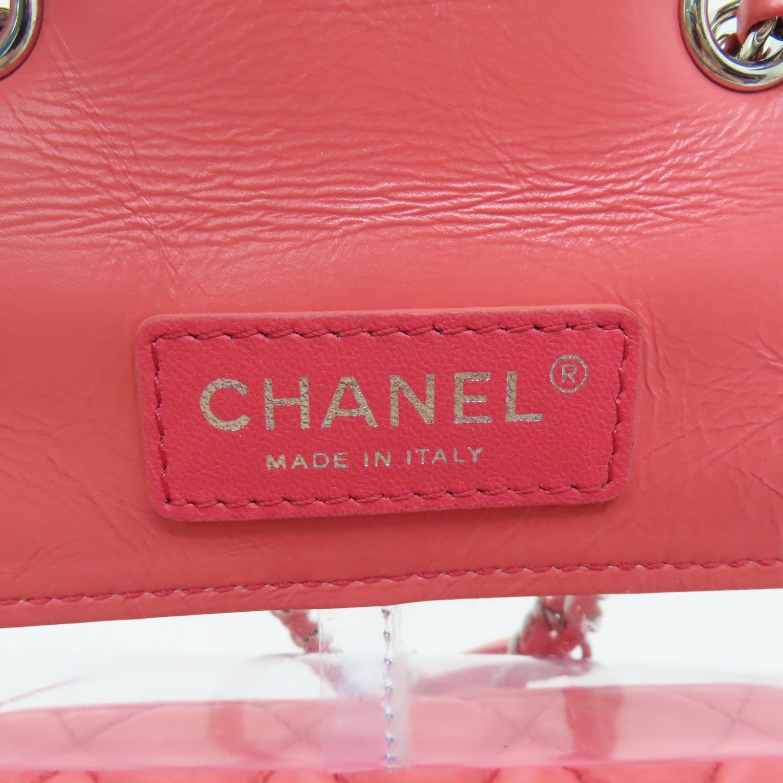 CHANEL 菱格Aged Calf皮革Chain Shoulder Bag銀扣鏈帶肩背袋粉紅色