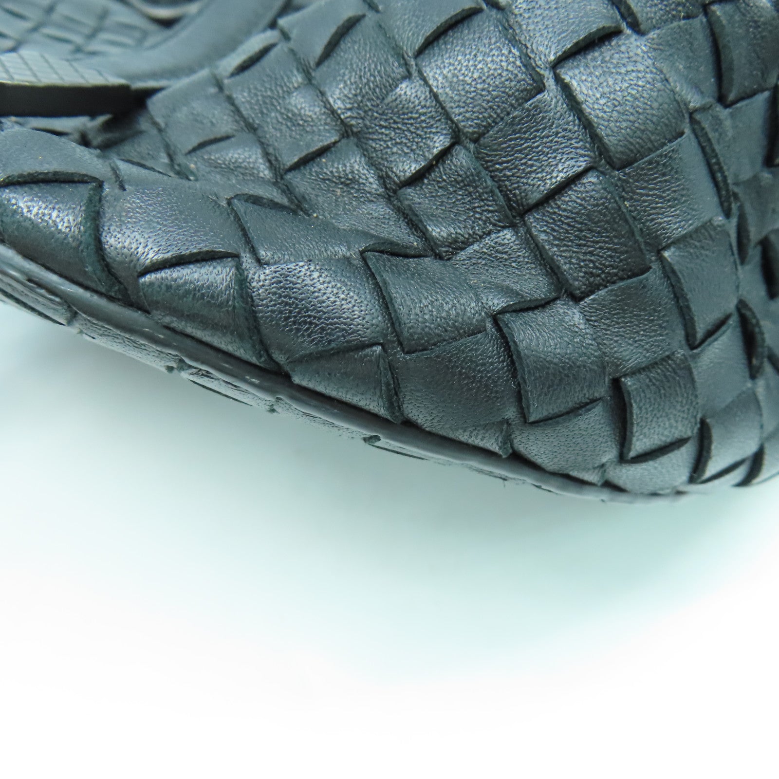 BOTTEGA VENETA 【激減優惠】牛皮皮革2 Way Shoulder黑扣手挽肩背兩用袋黑色