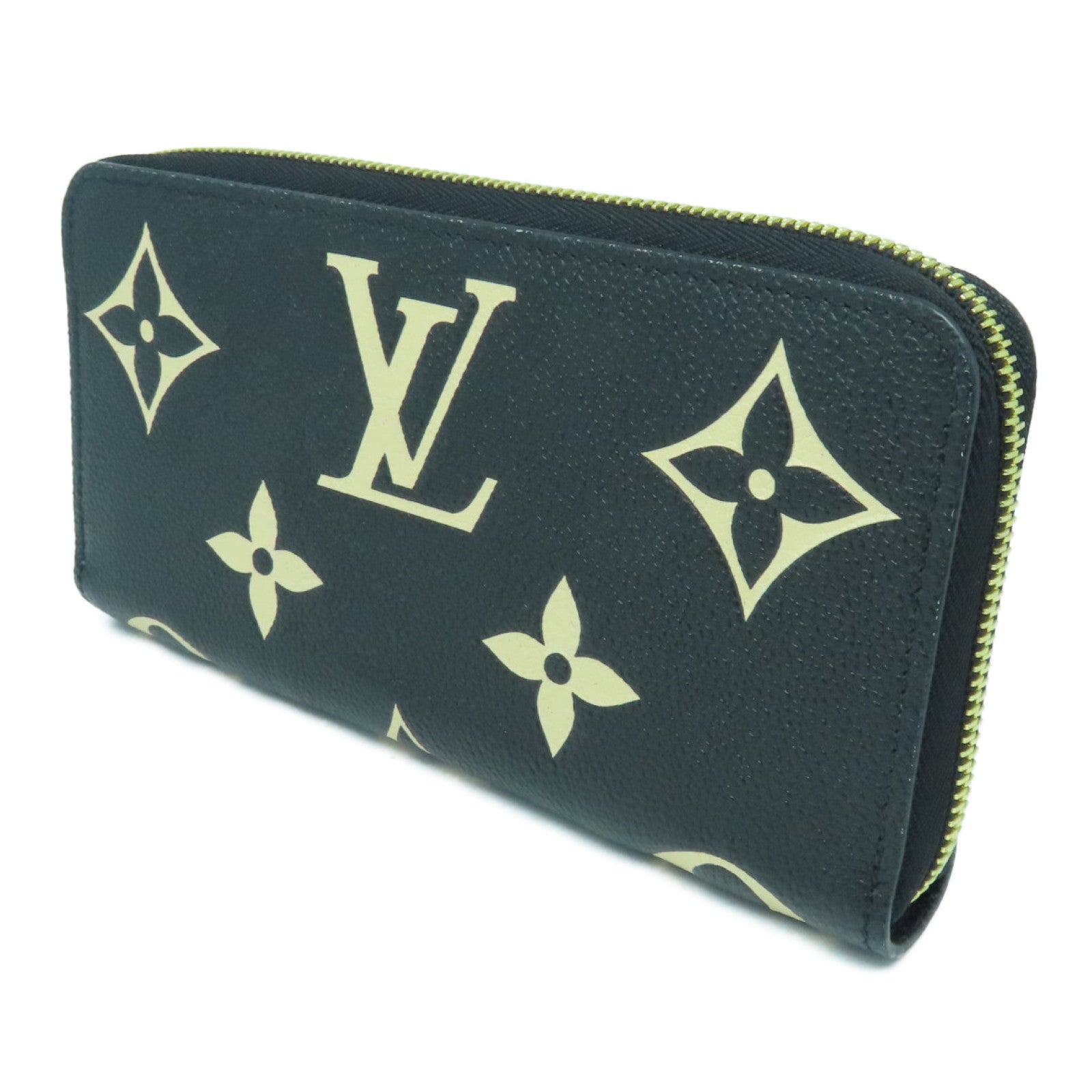 LOUIS VUITTON Monogram Empreinte Long Wallet金扣长钱包黑色