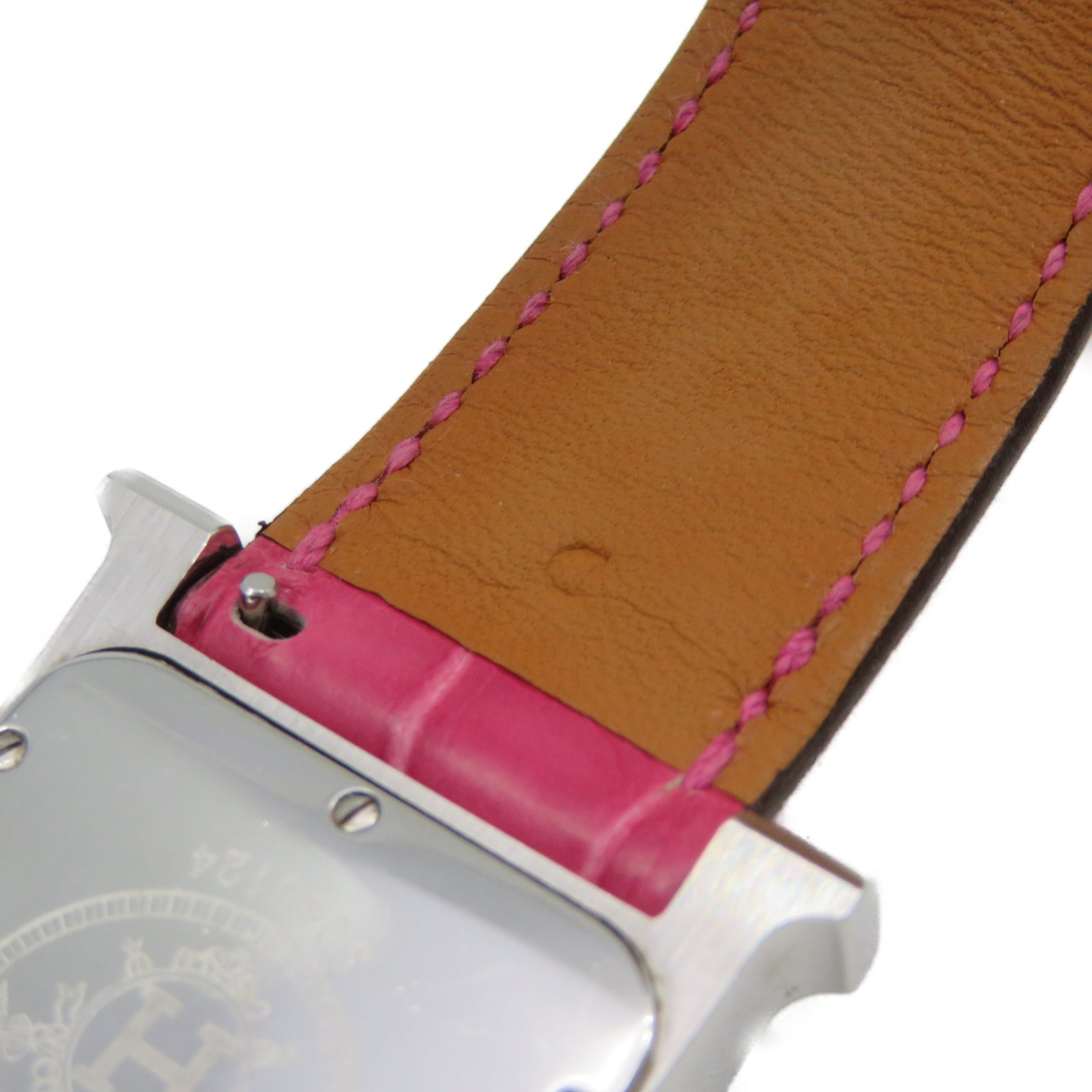 HERMES 【激減優惠】Heure H Dia不鏽鋼手錶石英機芯白色