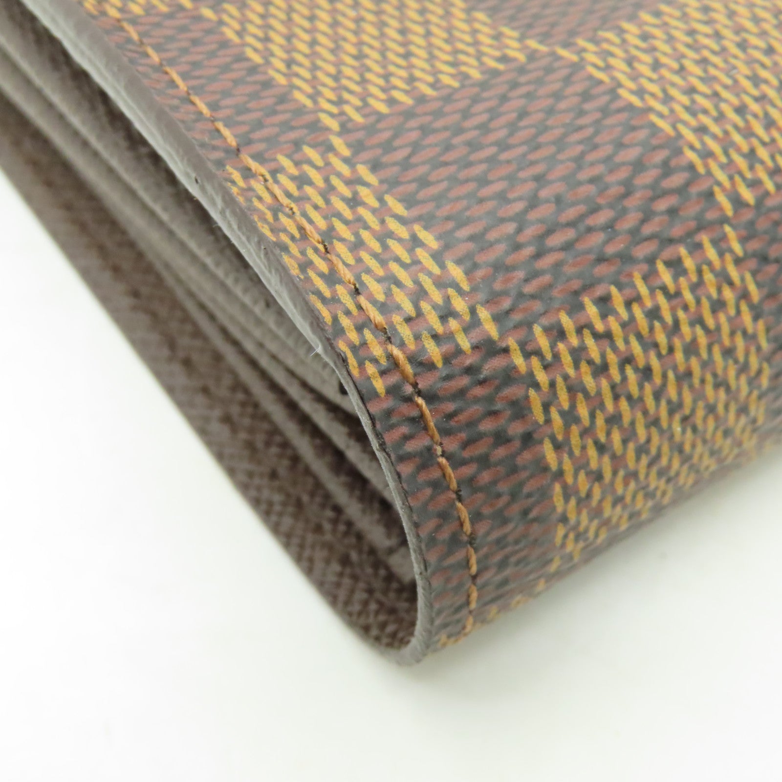 LOUIS VUITTON Damier Wallet金扣錢包啡色