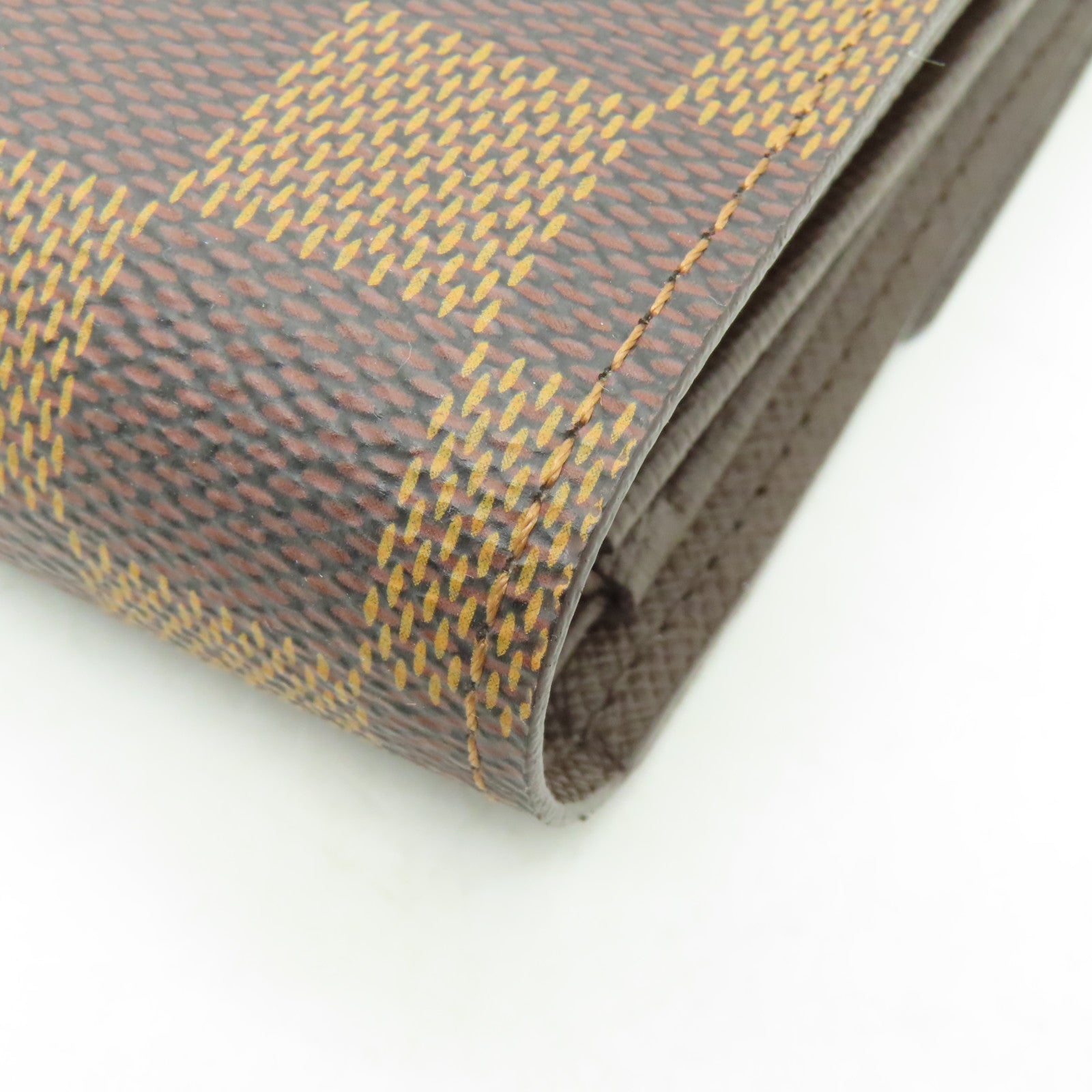 LOUIS VUITTON Damier Wallet金扣錢包啡色