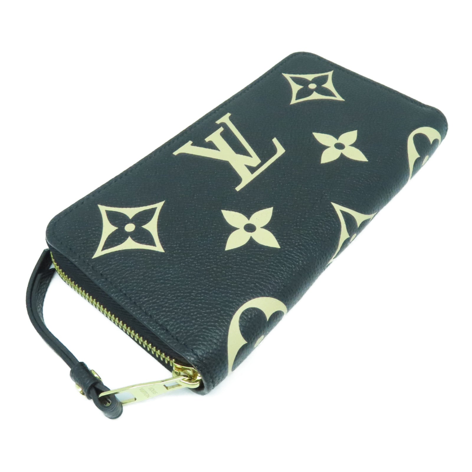 LOUIS VUITTON Monogram Empreinte Long Wallet金扣长钱包黑色