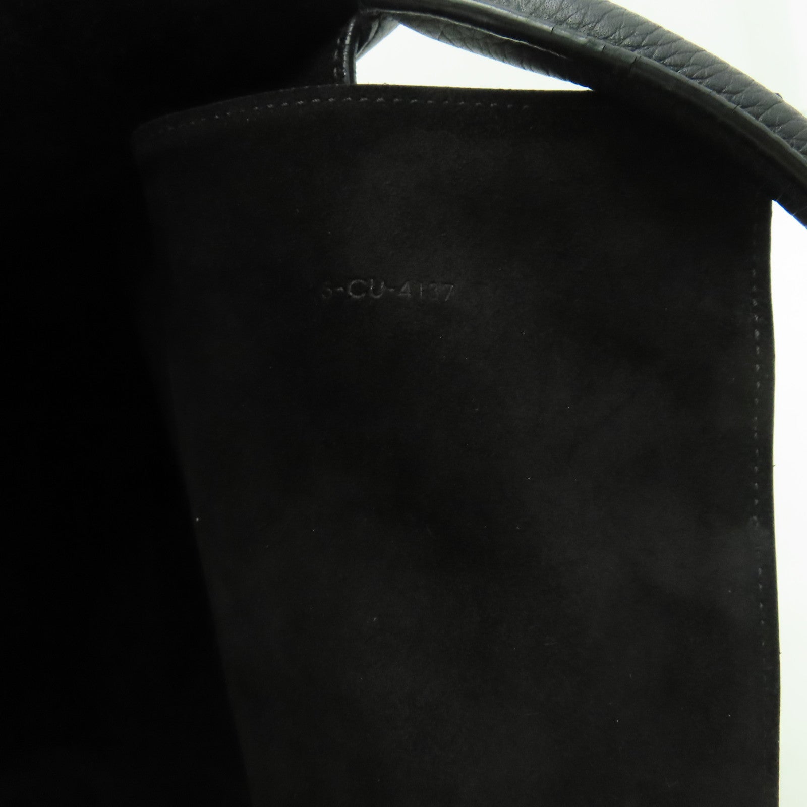 CELINE 牛皮皮革Shoulder Bag銀扣手挽肩背兩用袋黑色