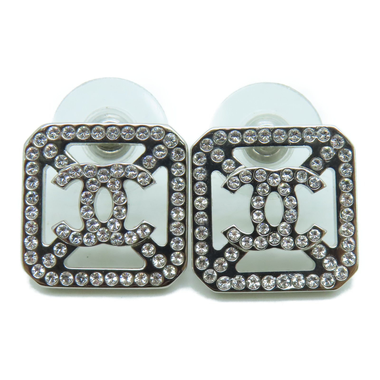 CHANEL 金属Earrings耳环银色