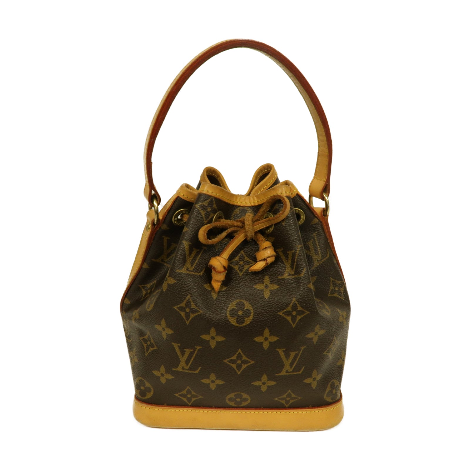 LOUIS VUITTON Monogram Mini Noe金扣手挽袋啡色