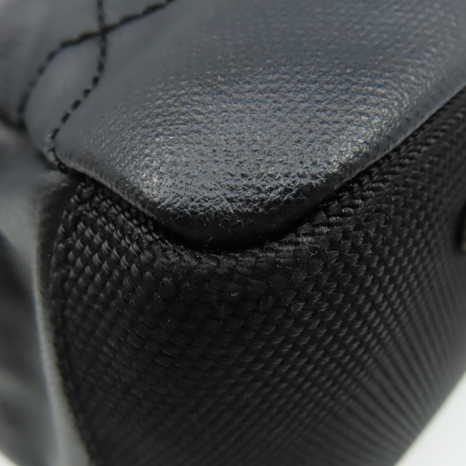 CHANEL 菱格牛皮皮革Handbag手挽袋黑色
