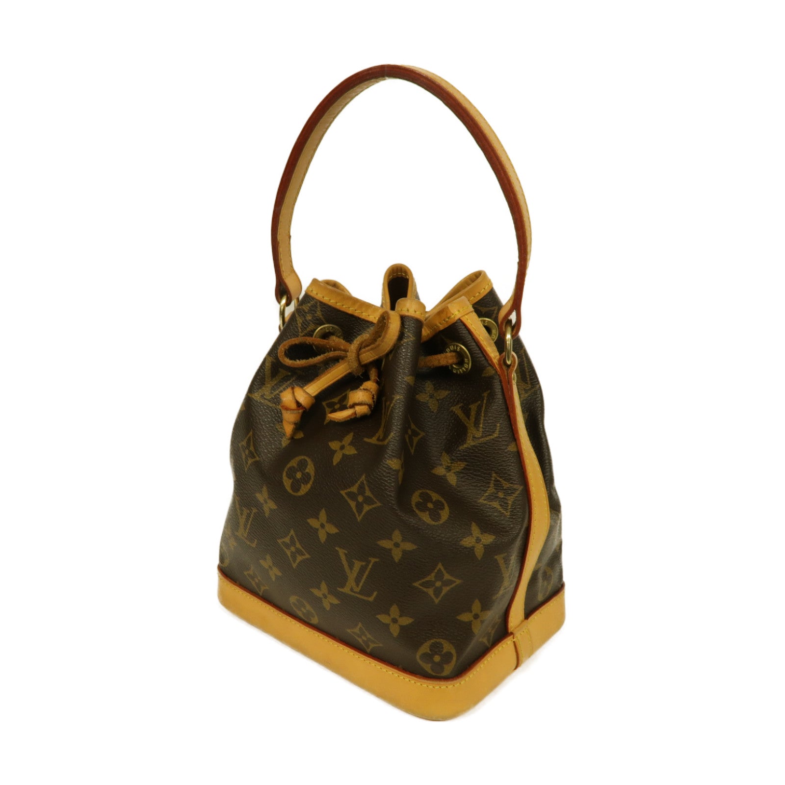 LOUIS VUITTON Monogram Mini Noe金扣手挽袋啡色