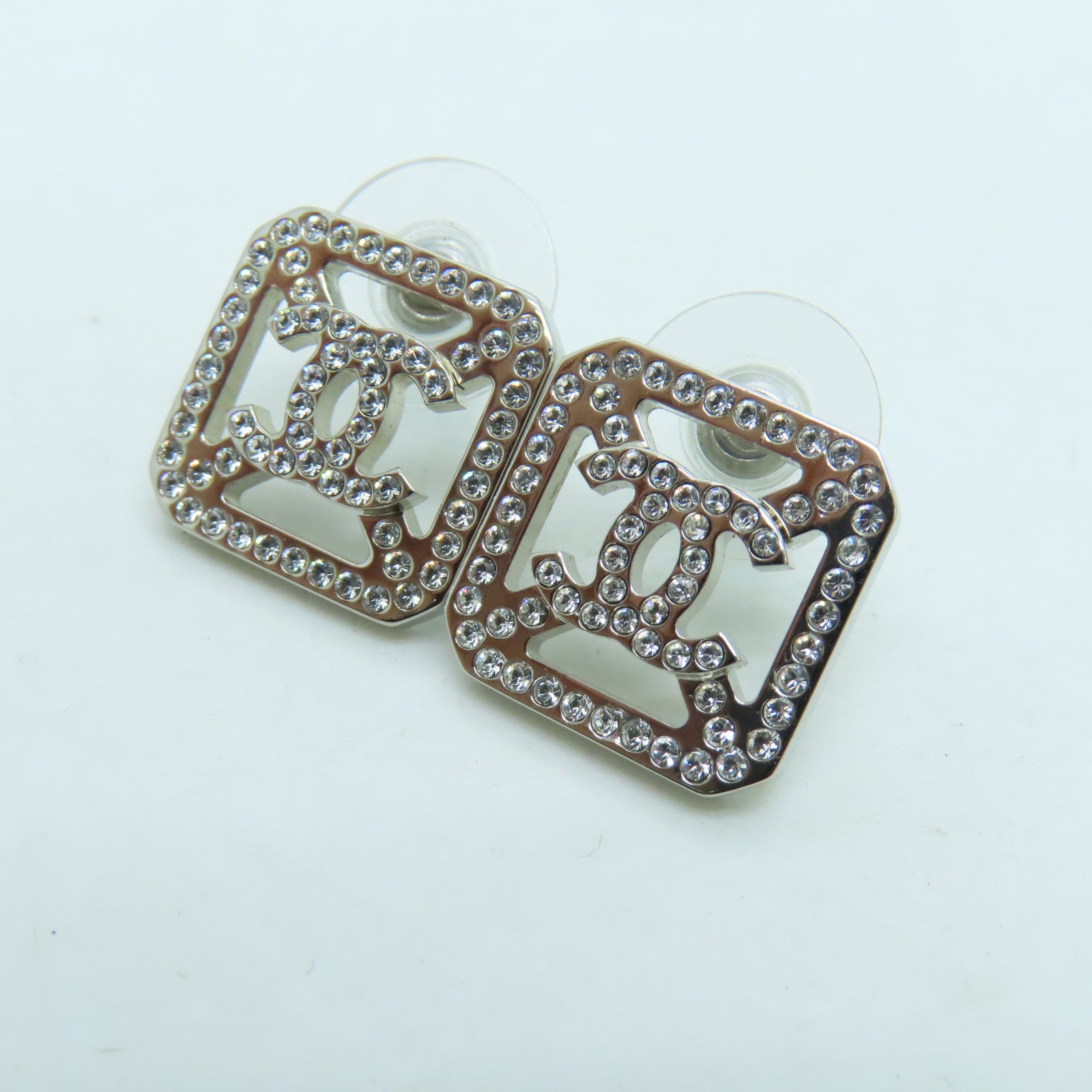 CHANEL 金属Earrings耳环银色