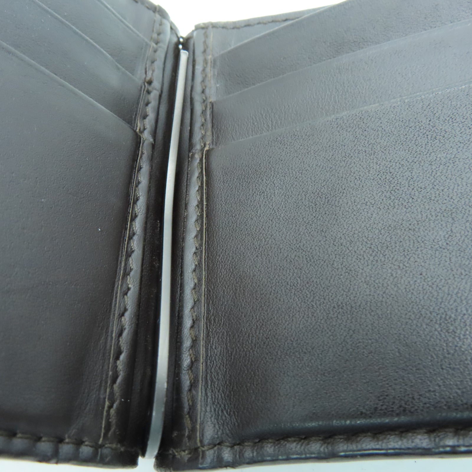 BOTTEGA VENETA 菱格牛皮皮革Wallet钱包棕色