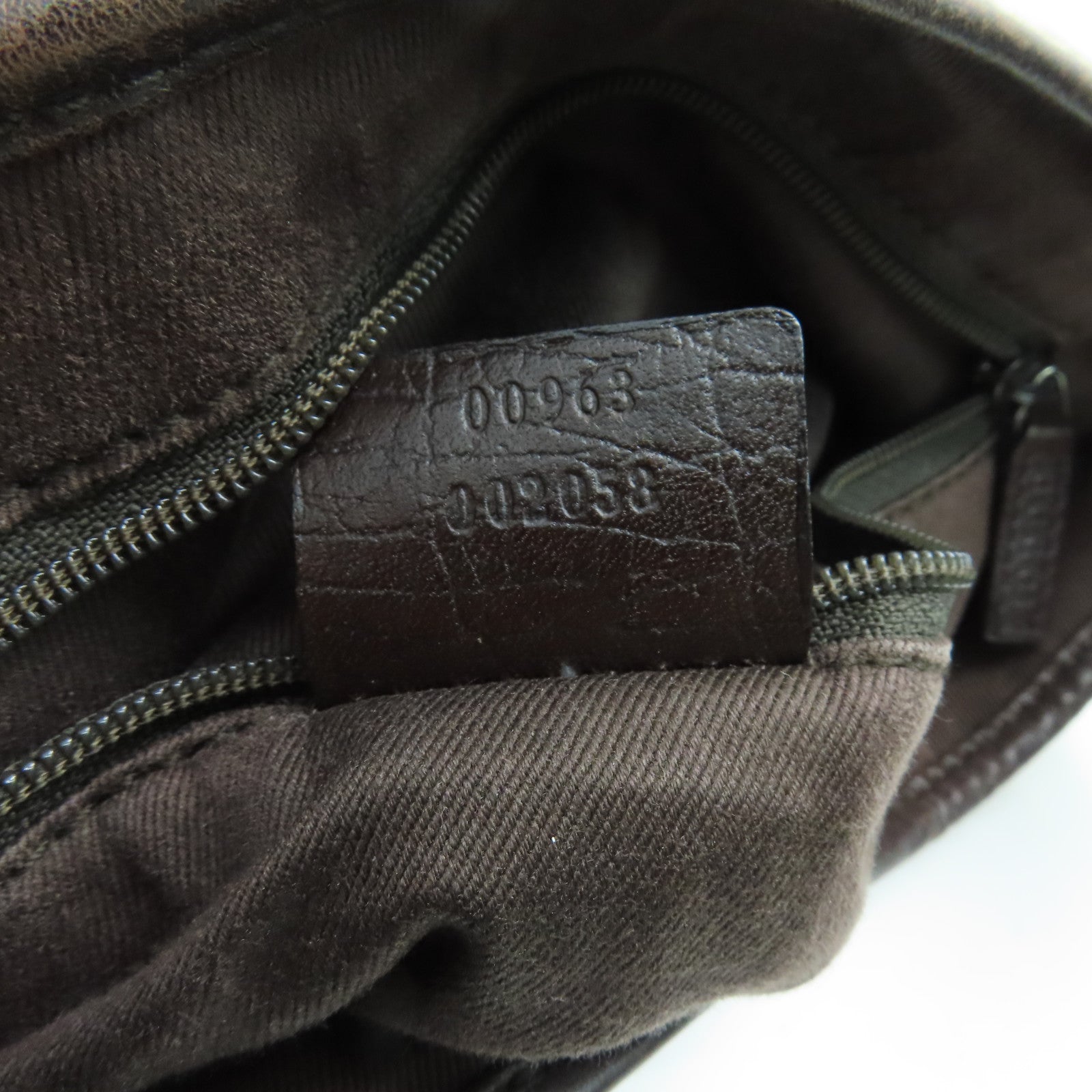 GUCCI canvas Shoulder Bag shoulder bag silver buckle brown