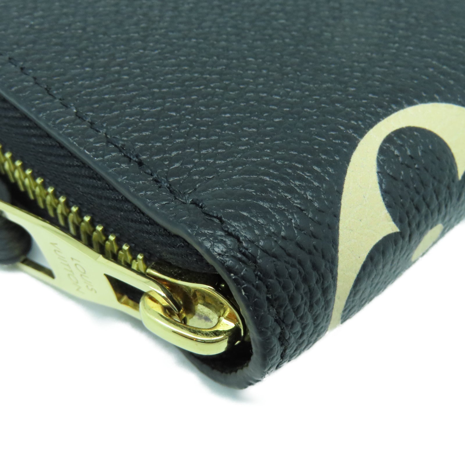 LOUIS VUITTON Monogram Empreinte Long Wallet金扣长钱包黑色