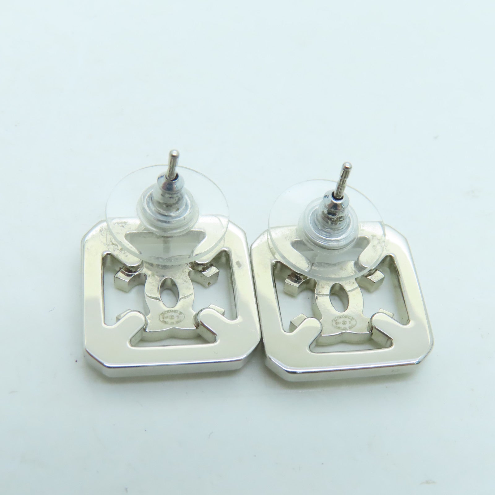 CHANEL 金属Earrings耳环银色