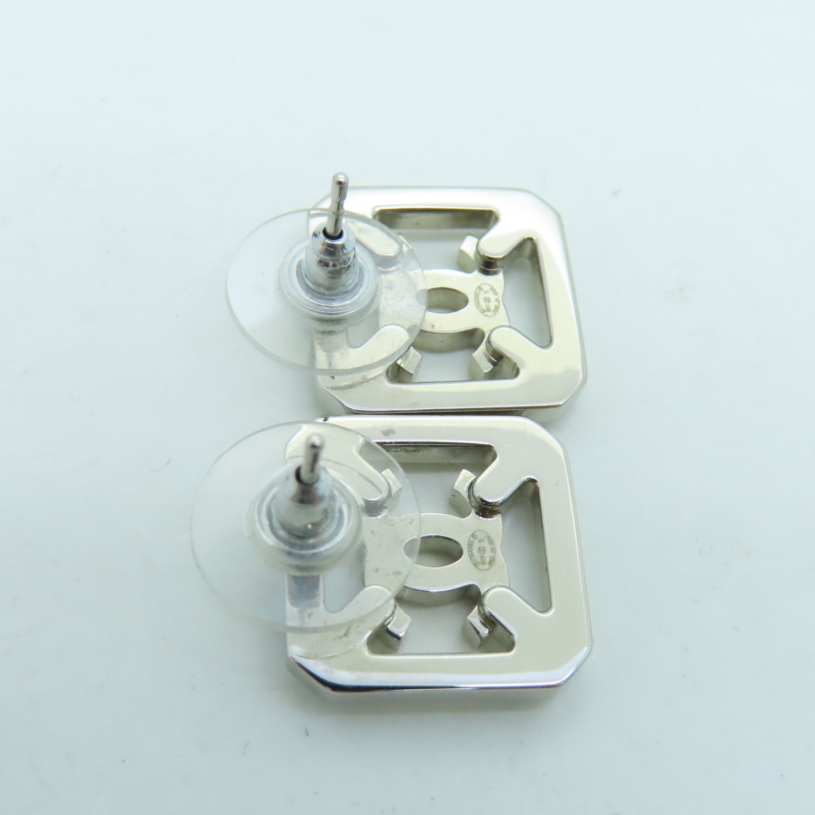 CHANEL 金属Earrings耳环银色