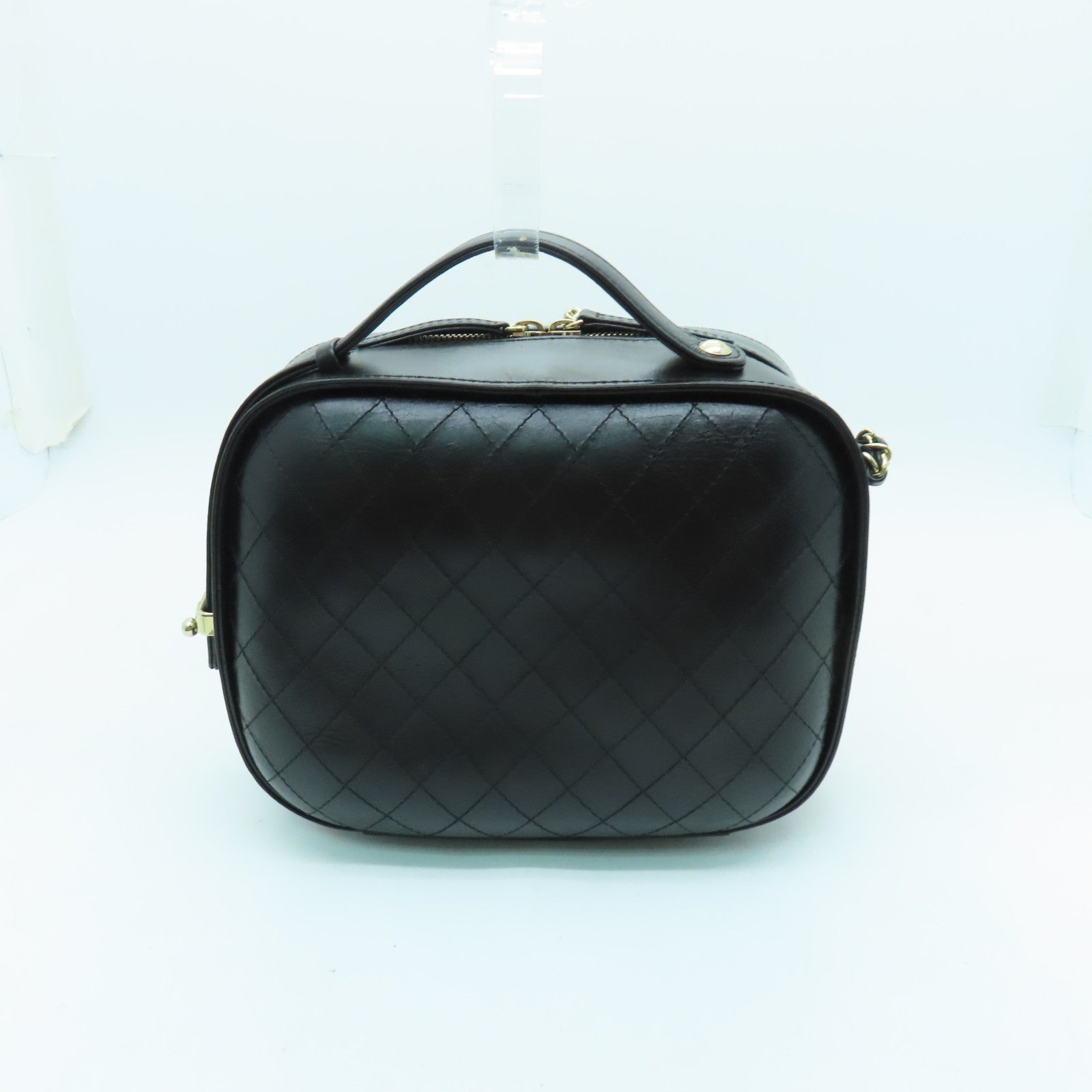 CHANEL 【激減優惠】菱格牛皮皮革Chain Shoulder Bag金扣鏈帶肩背袋黑色