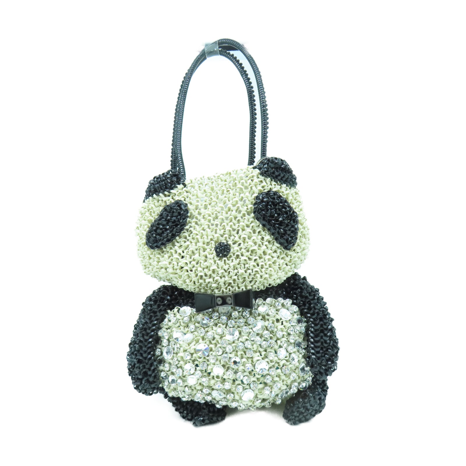 ANTEPRIMA PVC/水晶Panda Hand Bag手挽袋黑色/白色