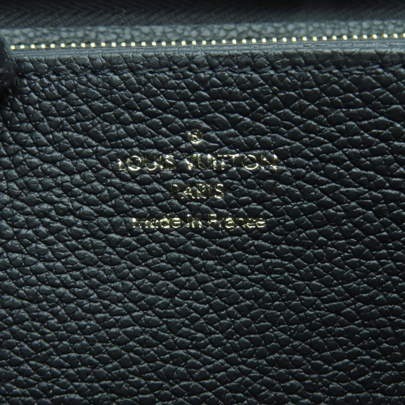 LOUIS VUITTON Monogram Empreinte Long Wallet金扣长钱包黑色