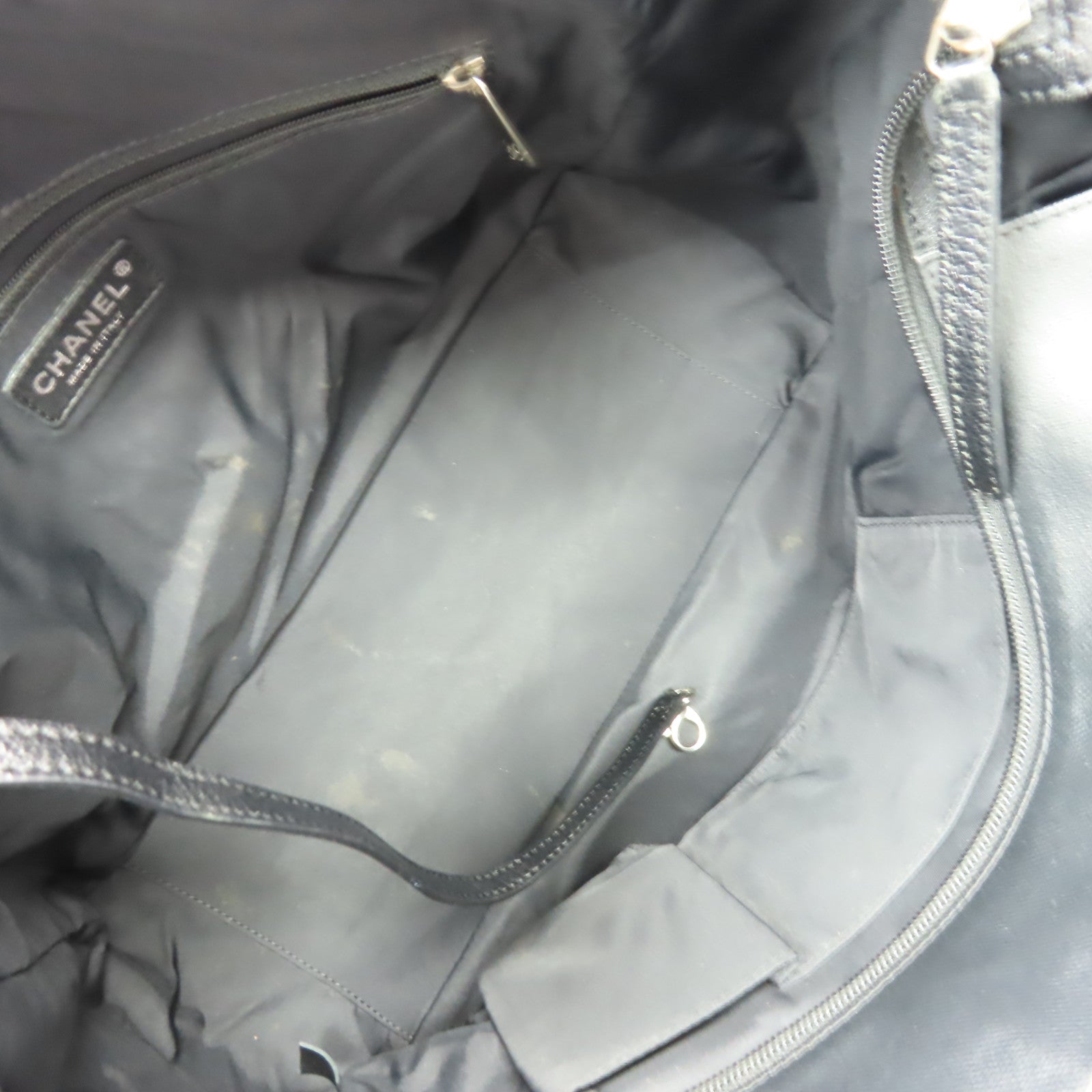 CHANEL 菱格牛皮皮革Handbag手挽袋黑色