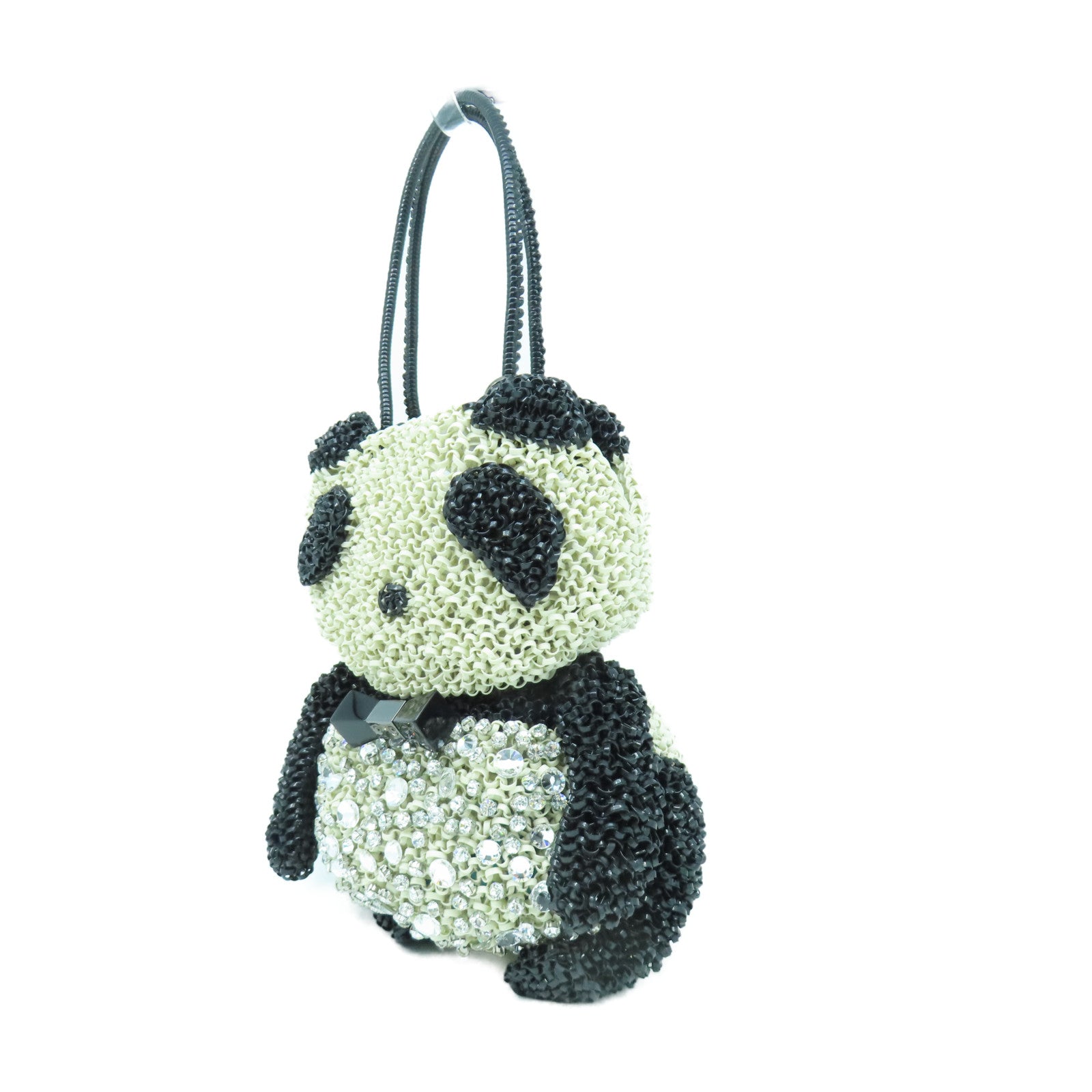 ANTEPRIMA PVC/水晶Panda Hand Bag手挽袋黑色/白色
