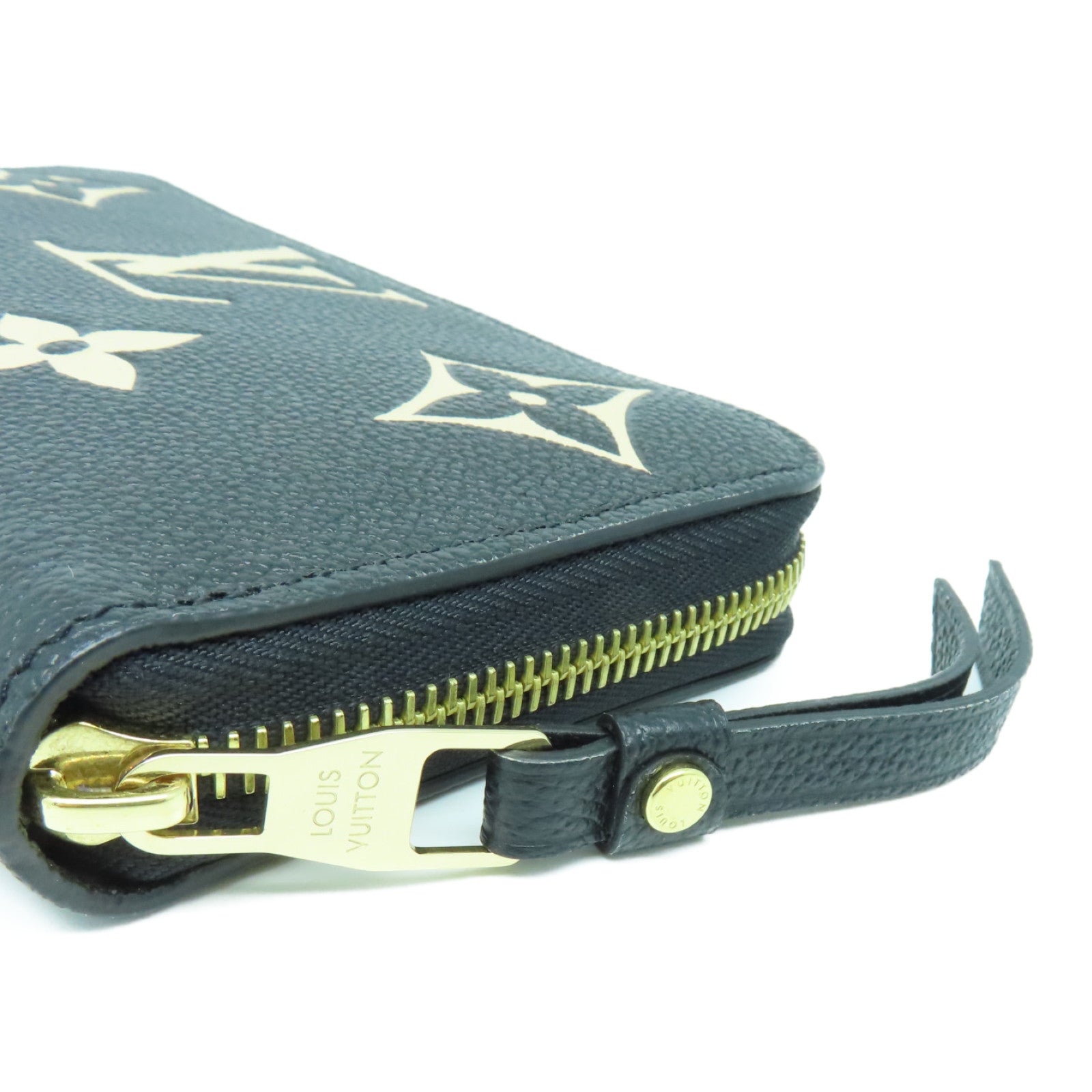 LOUIS VUITTON Monogram Empreinte Long Wallet金扣长钱包黑色