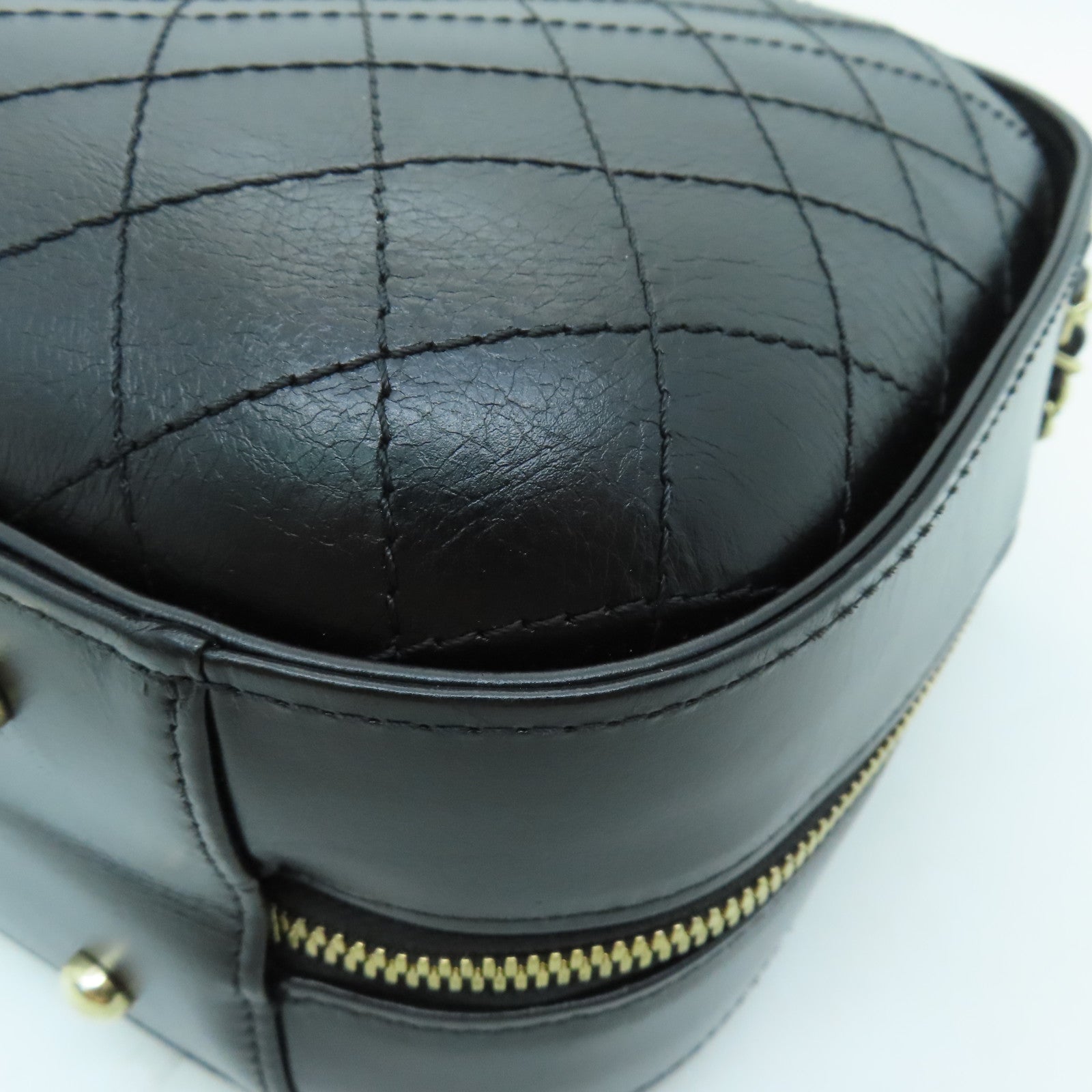 CHANEL 【激減優惠】菱格牛皮皮革Chain Shoulder Bag金扣鏈帶肩背袋黑色