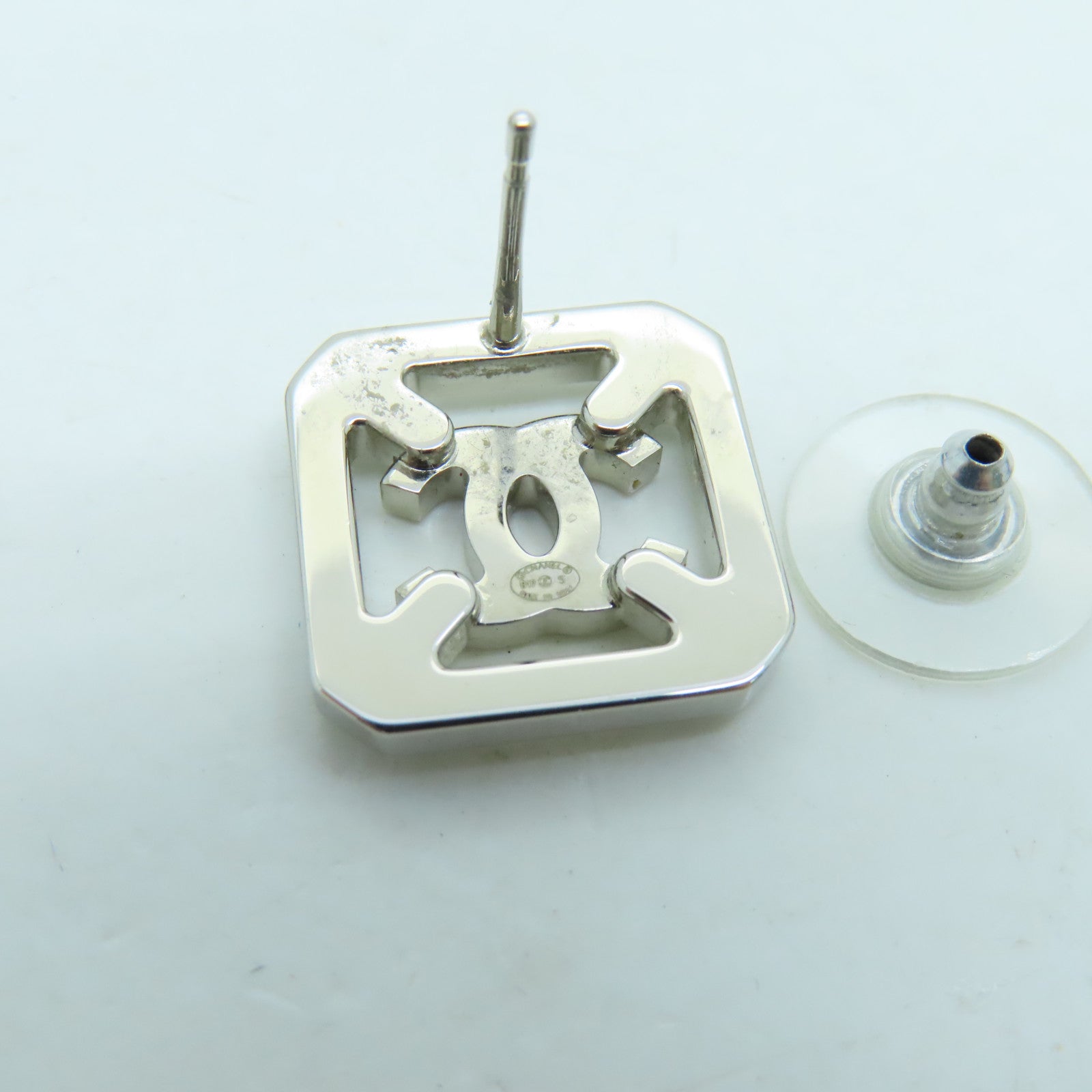CHANEL 金属Earrings耳环银色