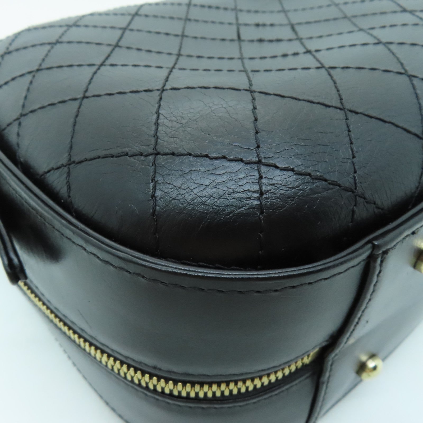 CHANEL 【激減優惠】菱格牛皮皮革Chain Shoulder Bag金扣鏈帶肩背袋黑色