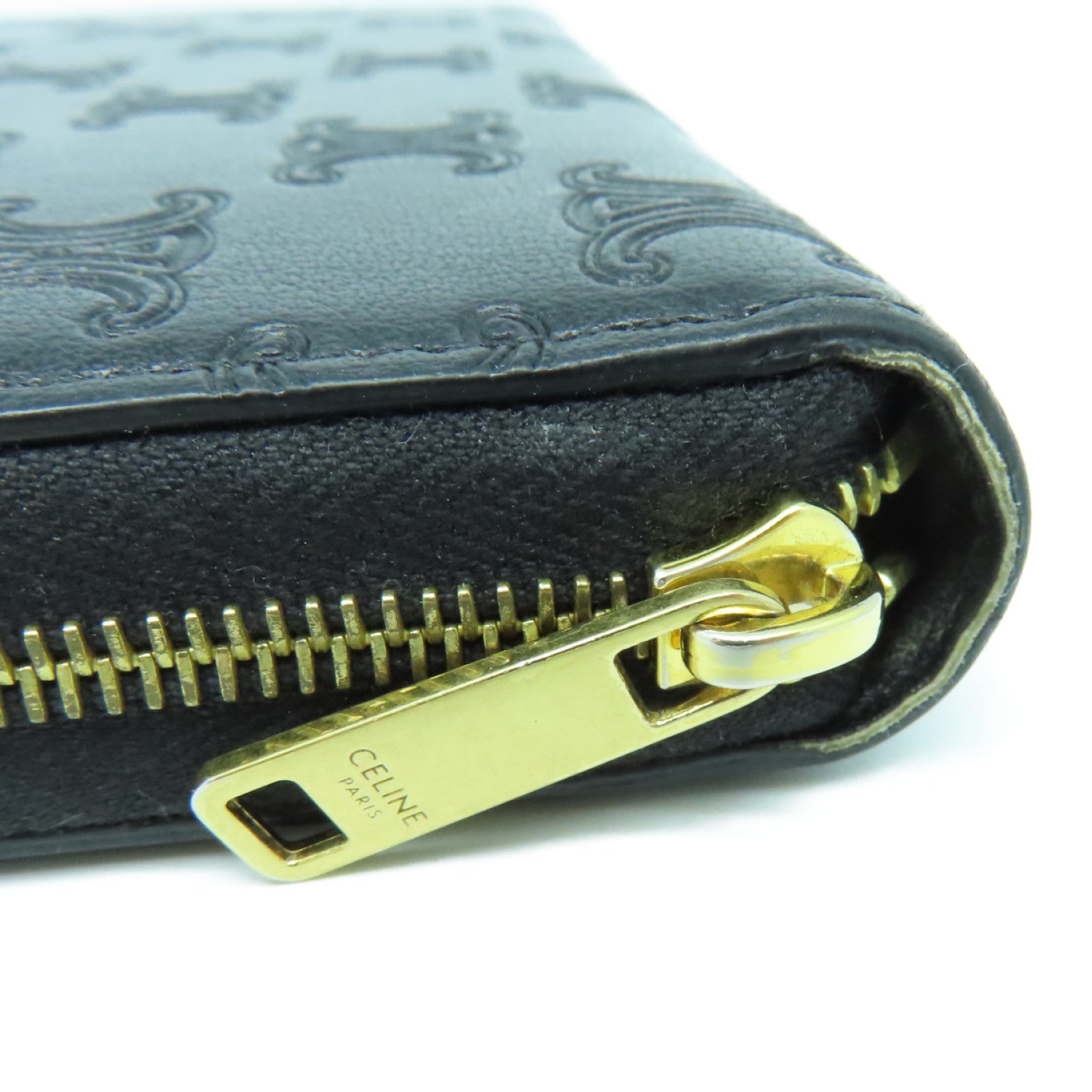 LOUIS VUITTON Monogram Empreinte Long Wallet金扣长钱包黑色