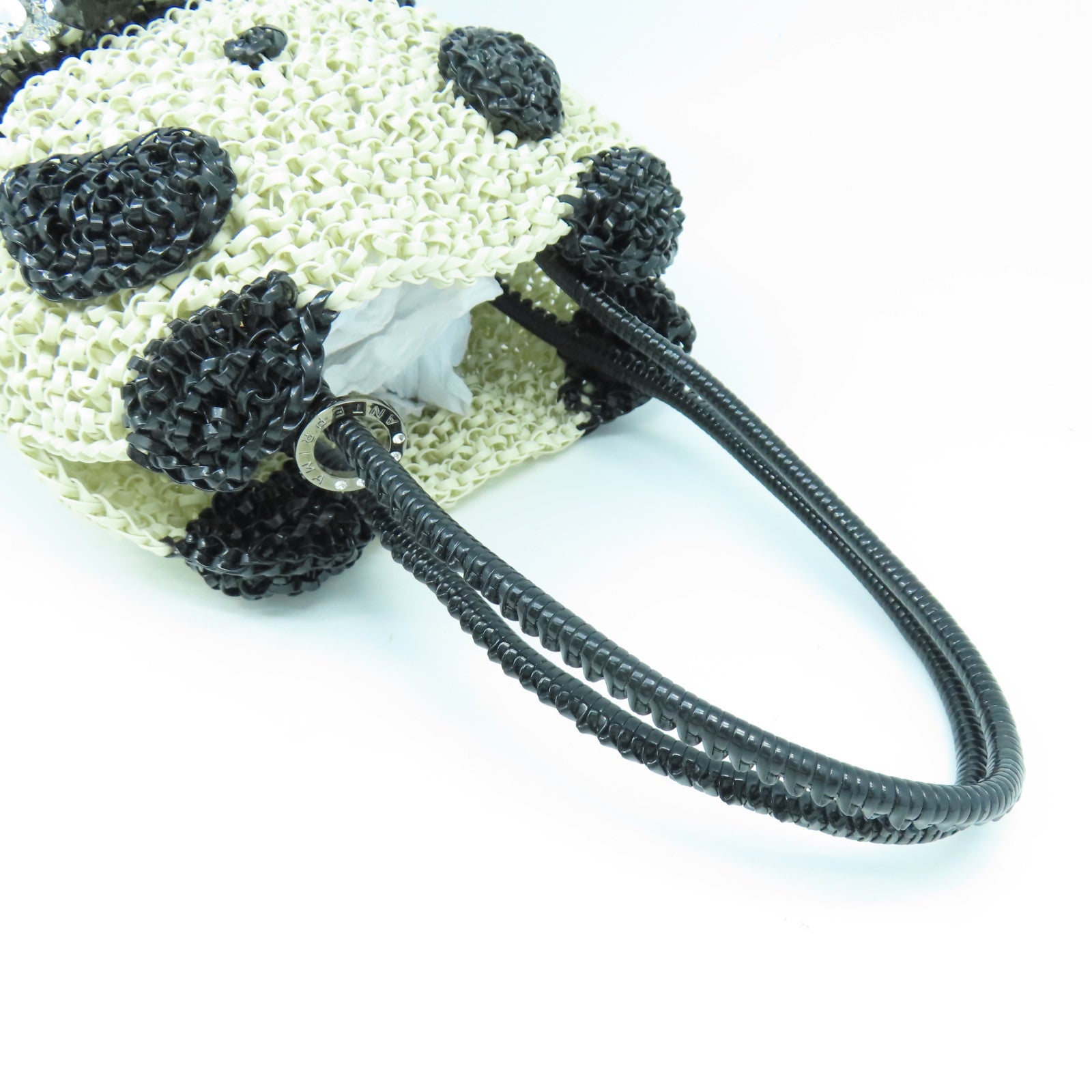 ANTEPRIMA PVC/水晶Panda Hand Bag手挽袋黑色/白色