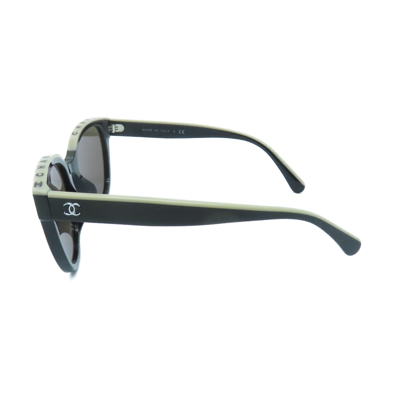 CHANEL PVC Sunglasses太陽眼鏡黑色/白色