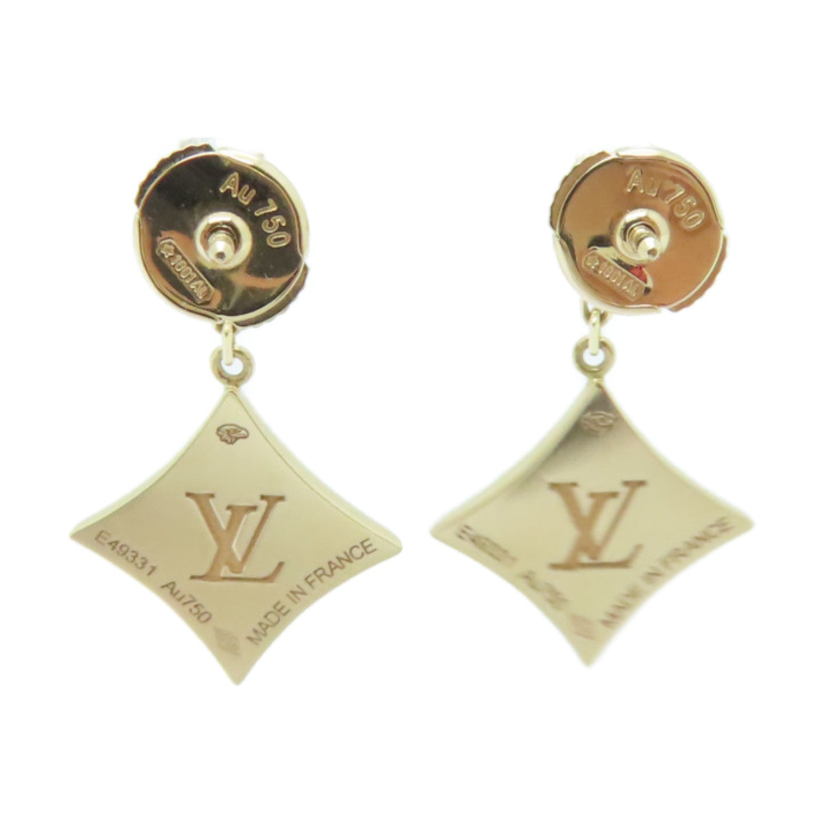 LOUIS VUITTON 18K玫瑰金Earings耳環