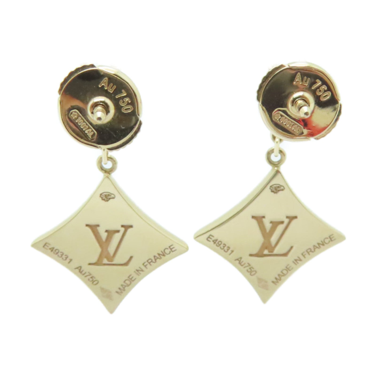 LOUIS VUITTON 18K玫瑰金Earings耳環