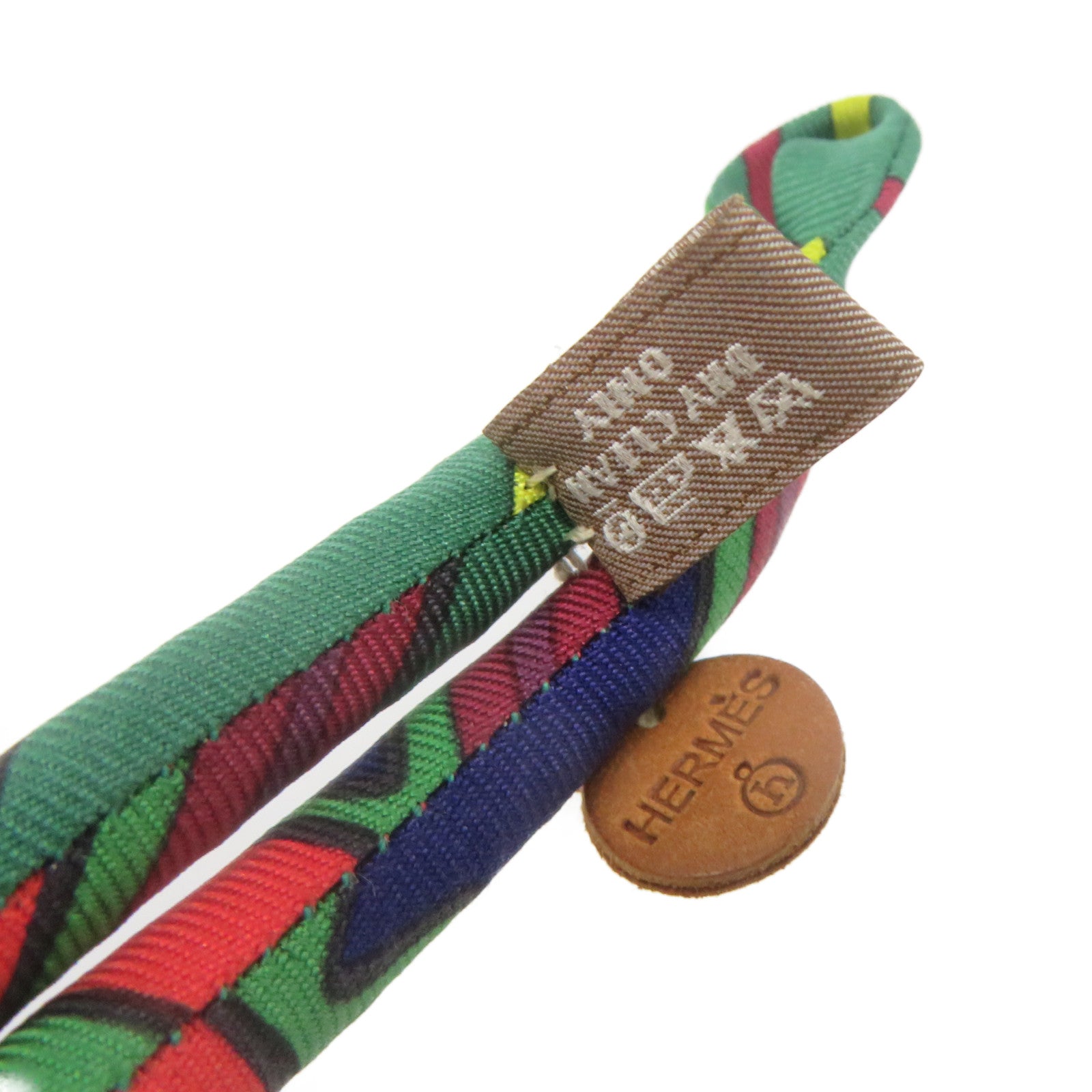 HERMES Silk Bride Silk Necklace Necklace Colorful