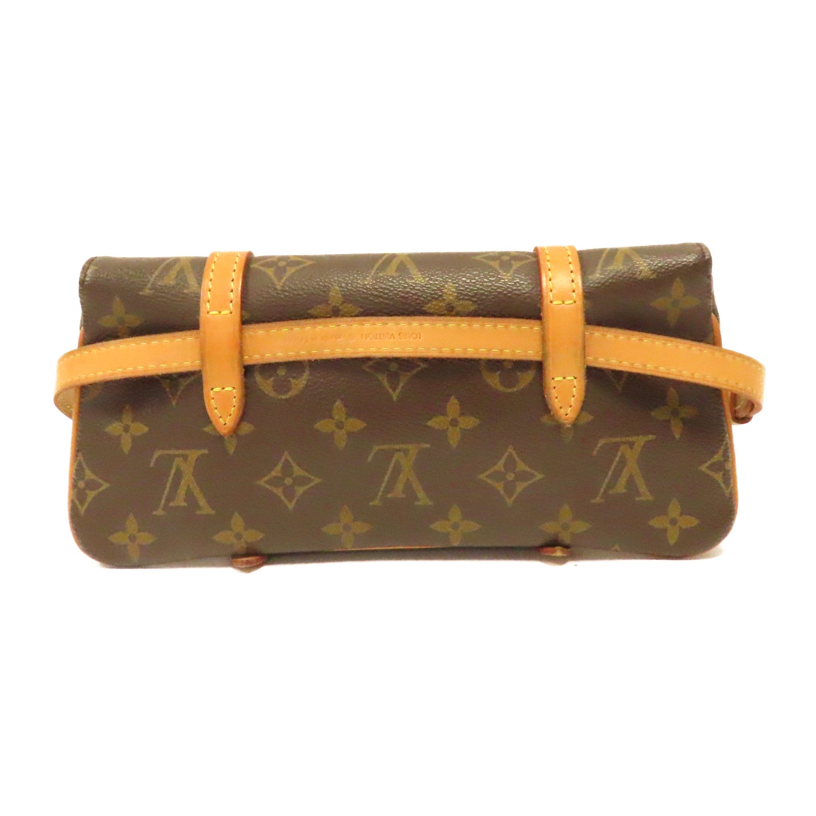 LOUIS VUITTON Monogram Pochette Marelle Bum金扣啡色