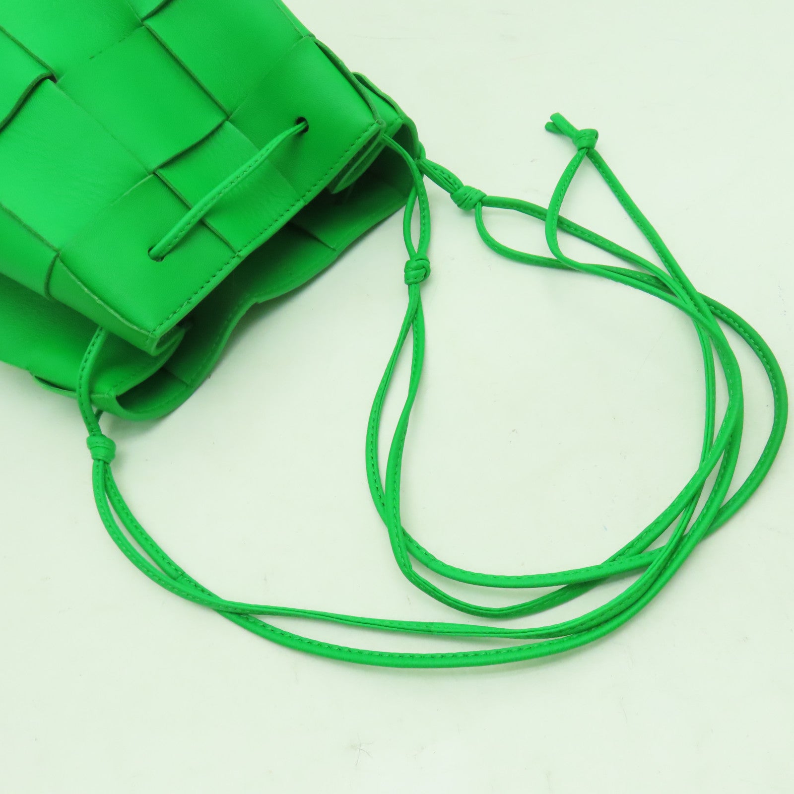 BOTTEGA VENETA 織紋皮革Shoulder Bag肩背袋綠色