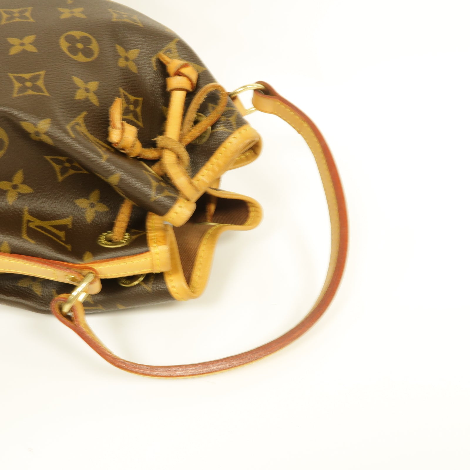LOUIS VUITTON Monogram Mini Noe金扣手挽袋啡色