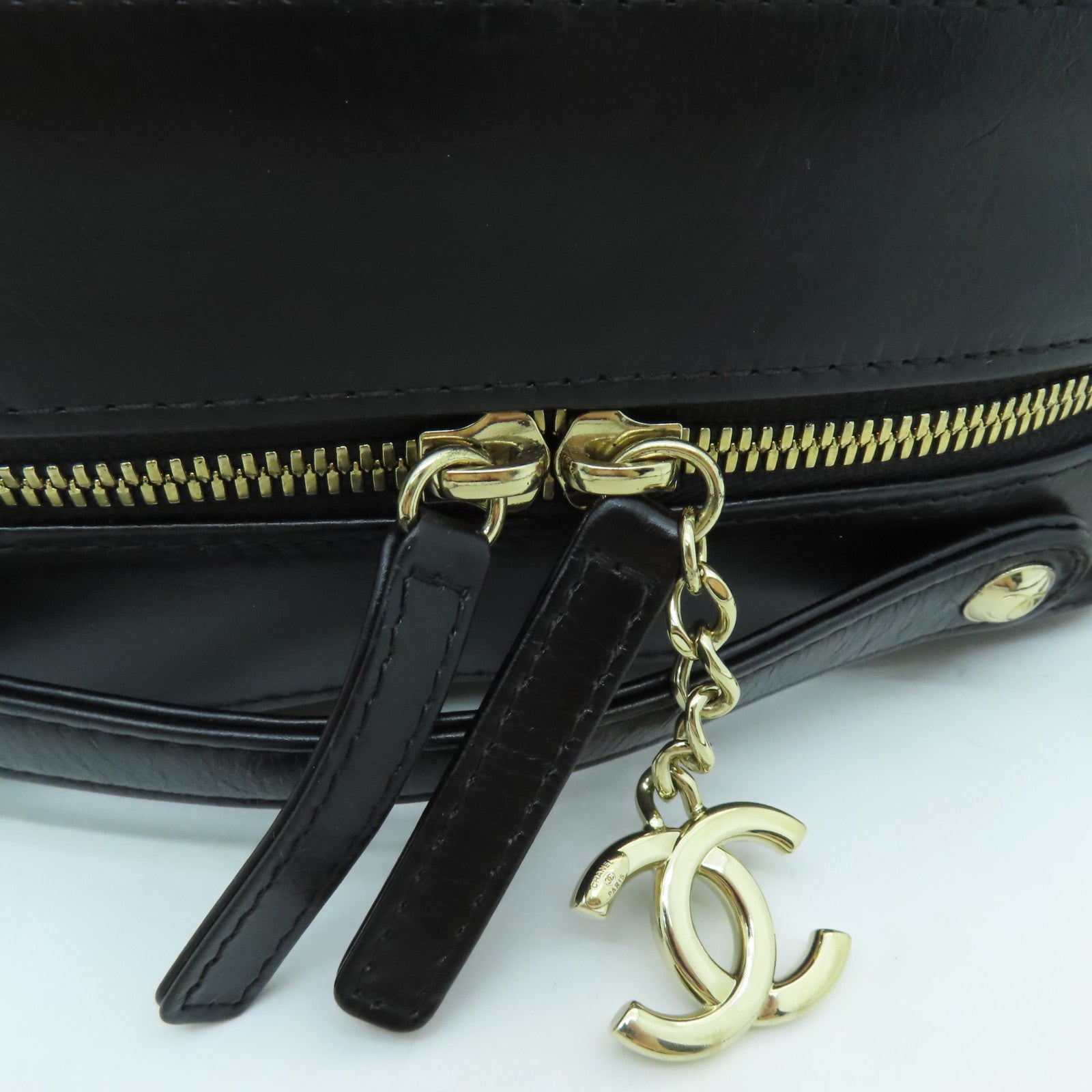 CHANEL 【激減優惠】菱格牛皮皮革Chain Shoulder Bag金扣鏈帶肩背袋黑色