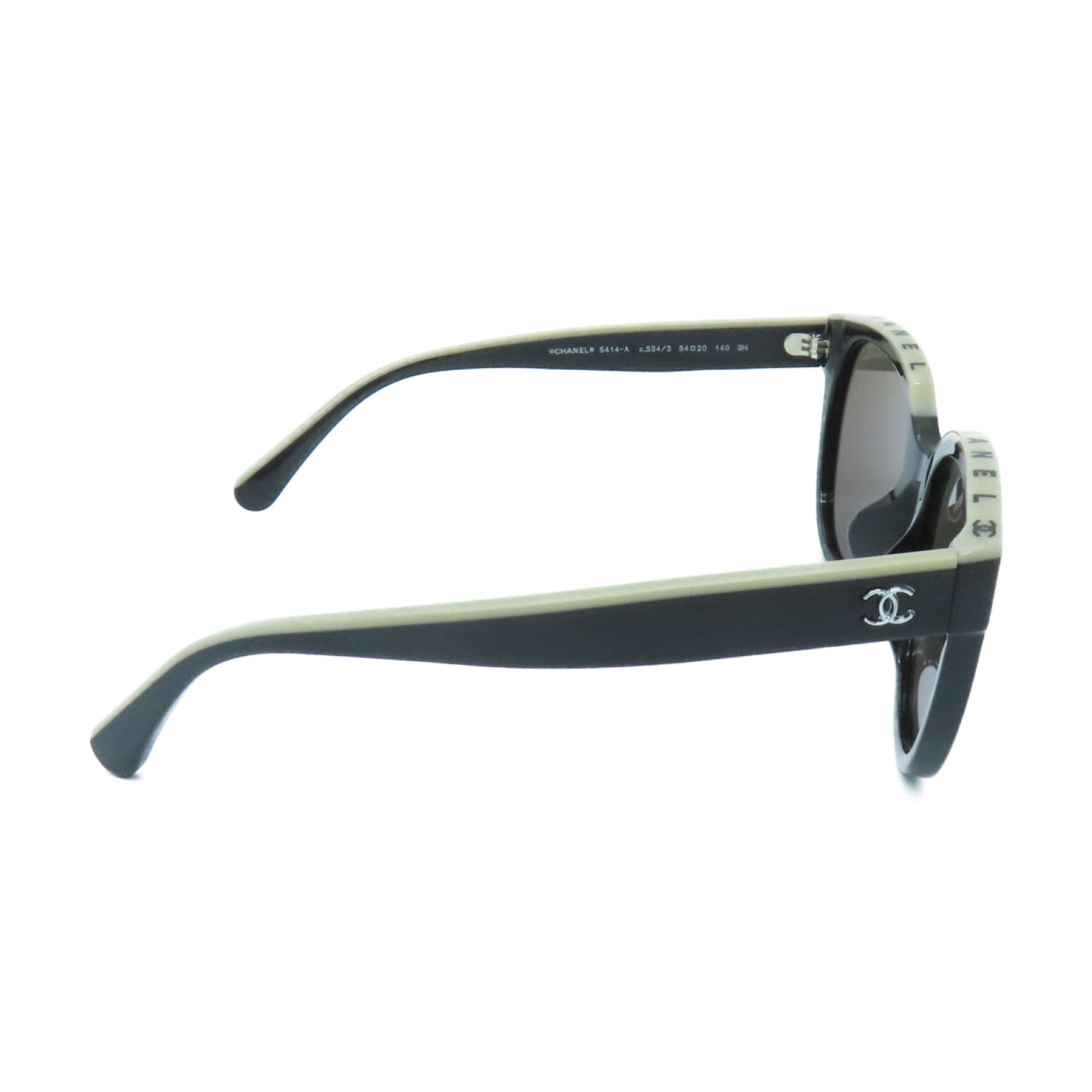 CHANEL PVC Sunglasses太陽眼鏡黑色/白色
