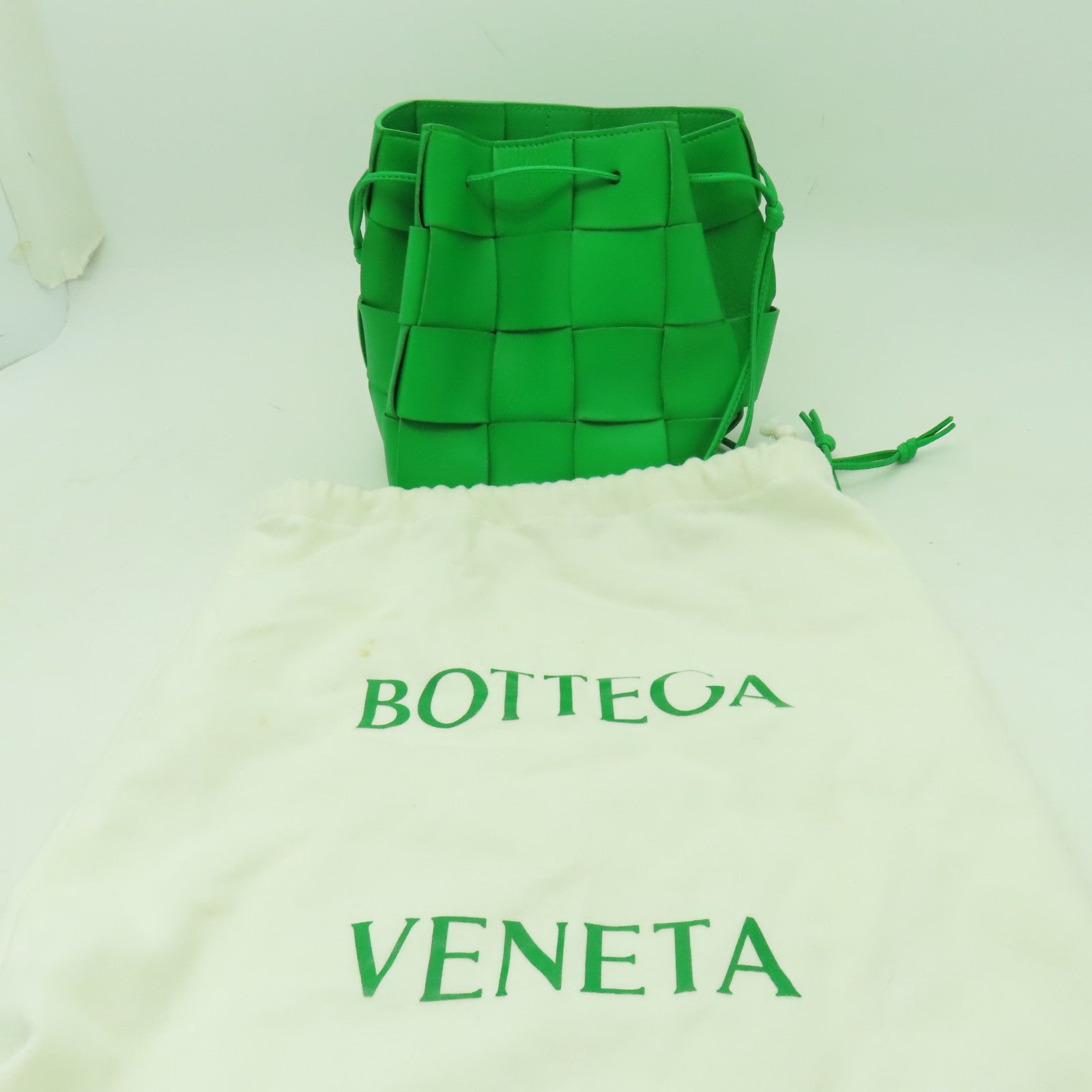 BOTTEGA VENETA 織紋皮革Shoulder Bag肩背袋綠色