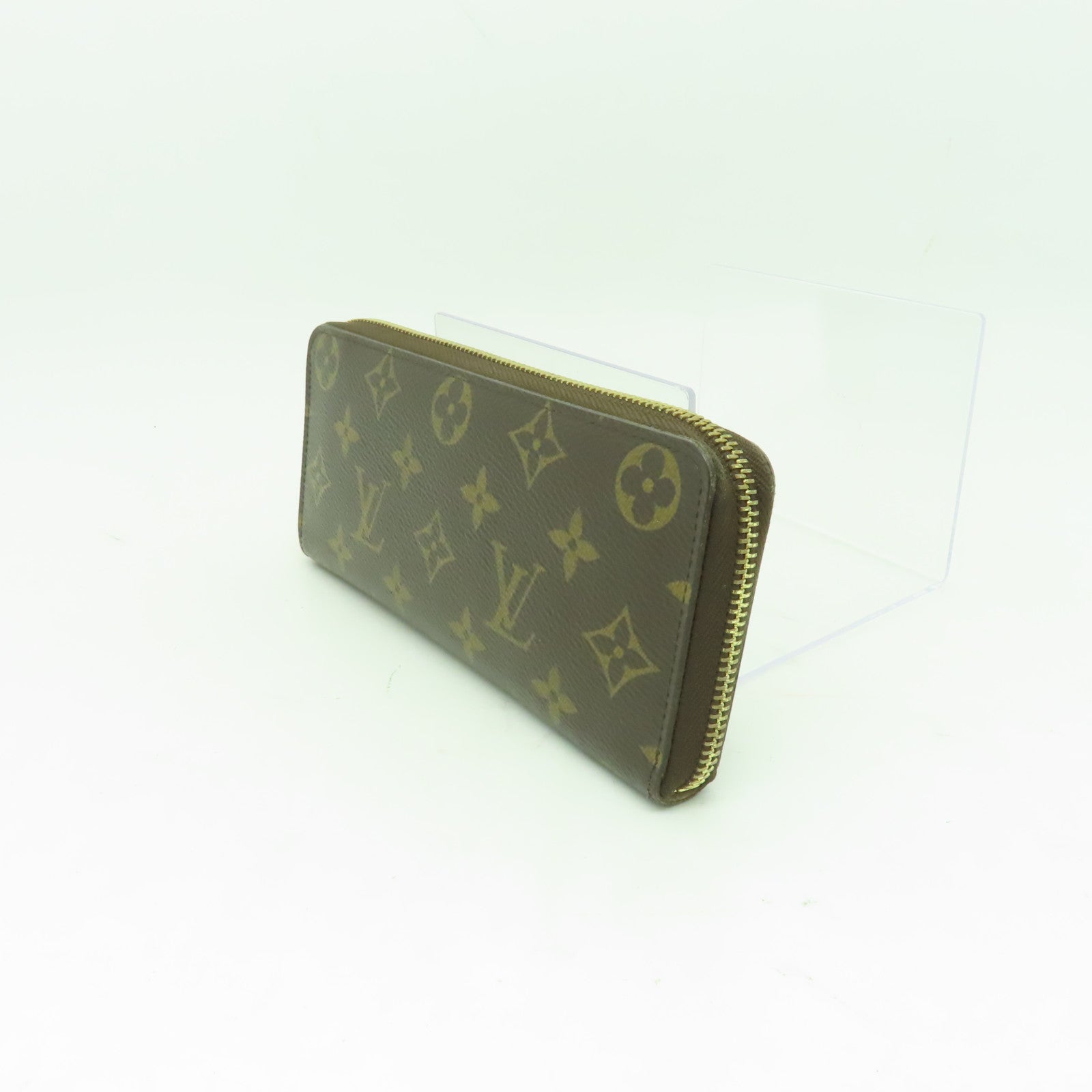 LOUIS VUITTON Monogram Clemence Wallet金扣長錢包啡色/粉紅色