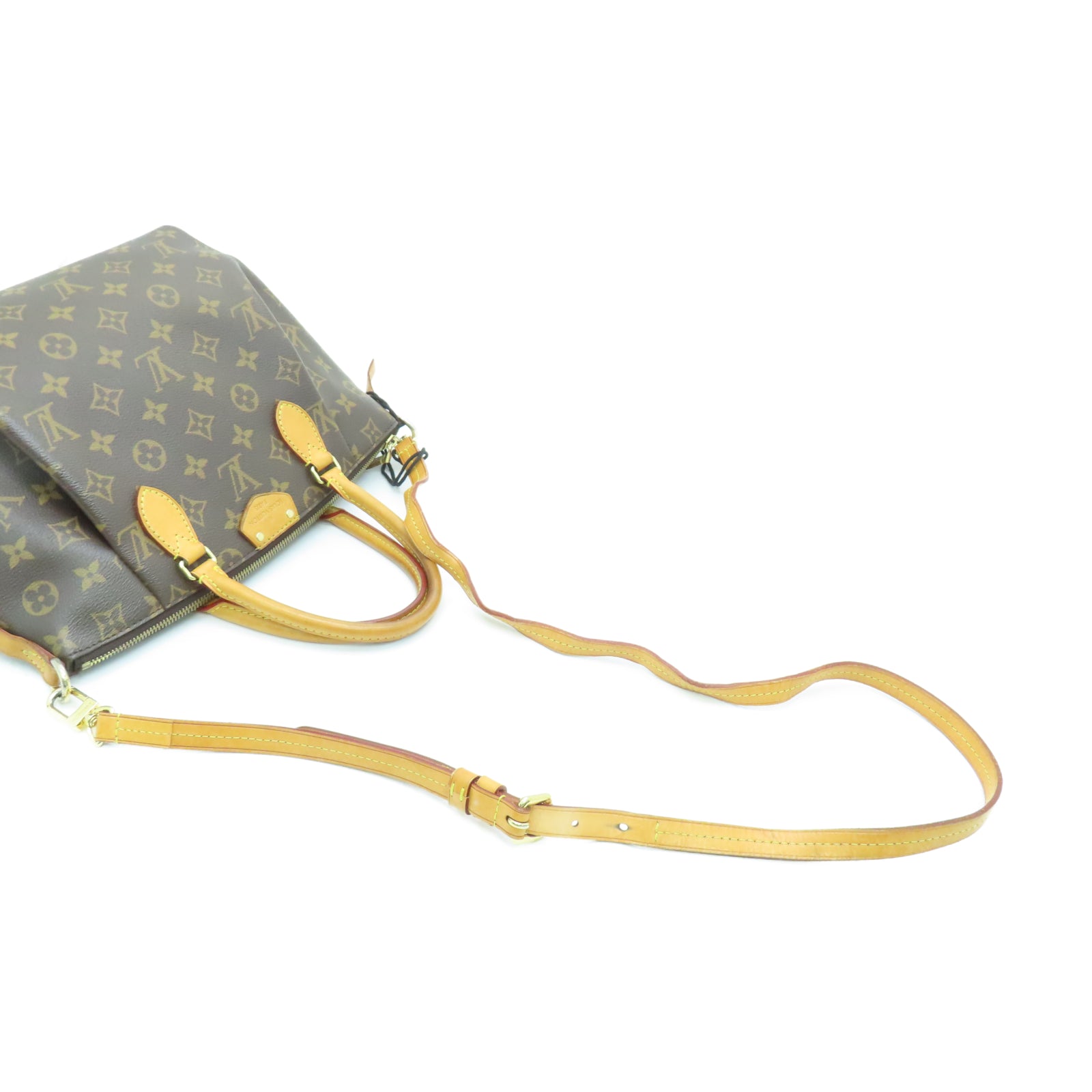 LOUIS VUITTON 【激減優惠】Monogram Turenne PM金扣手挽肩背兩用袋棕色