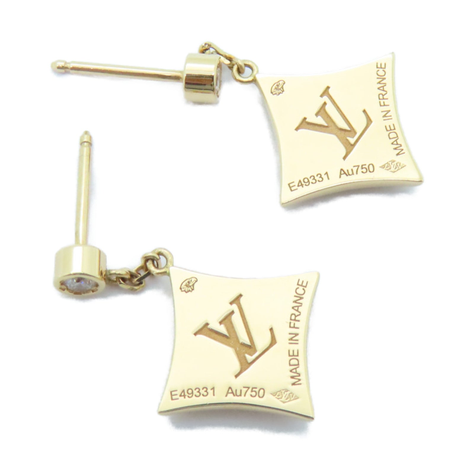 LOUIS VUITTON 18K玫瑰金Earings耳環