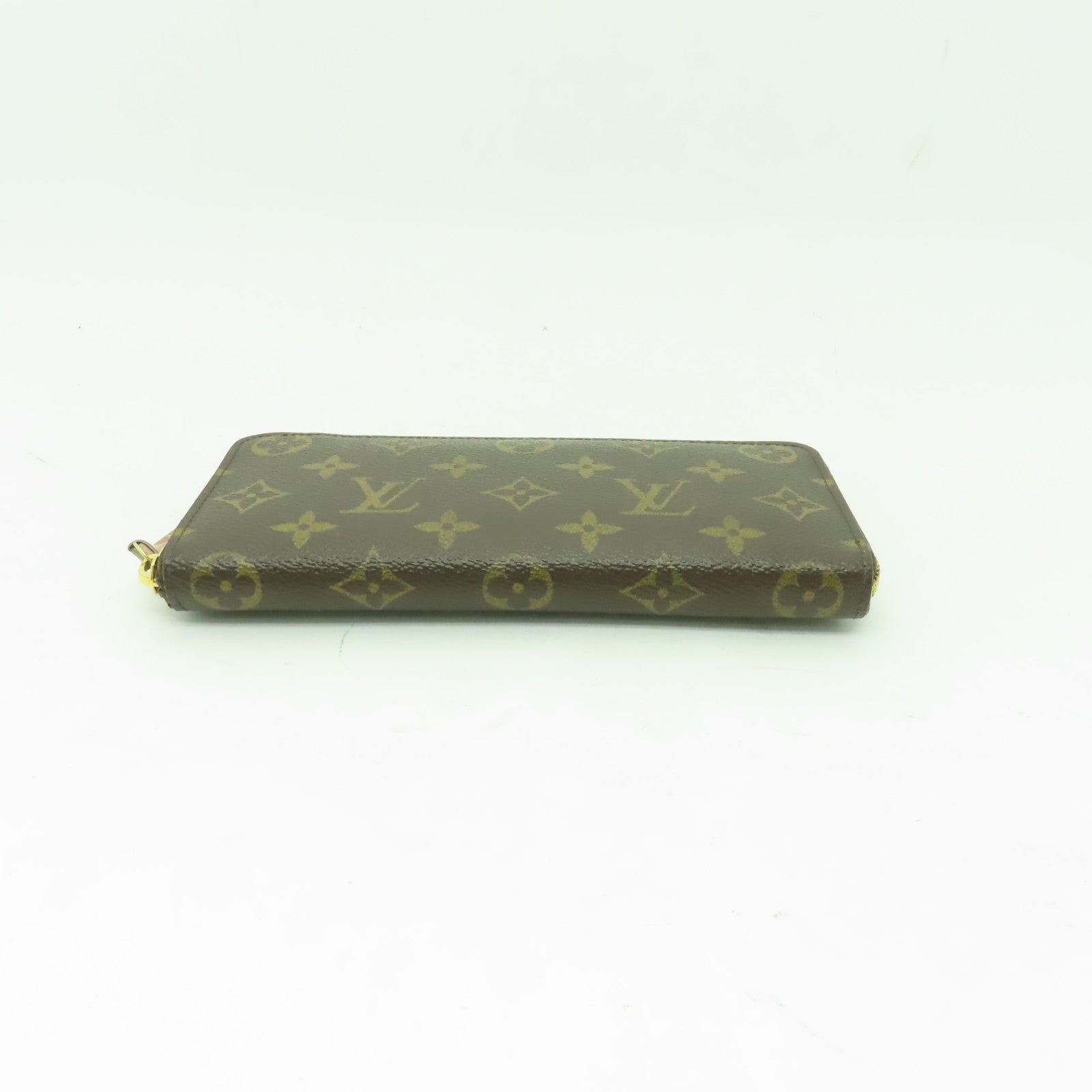 LOUIS VUITTON Monogram Clemence Wallet金扣長錢包啡色/粉紅色