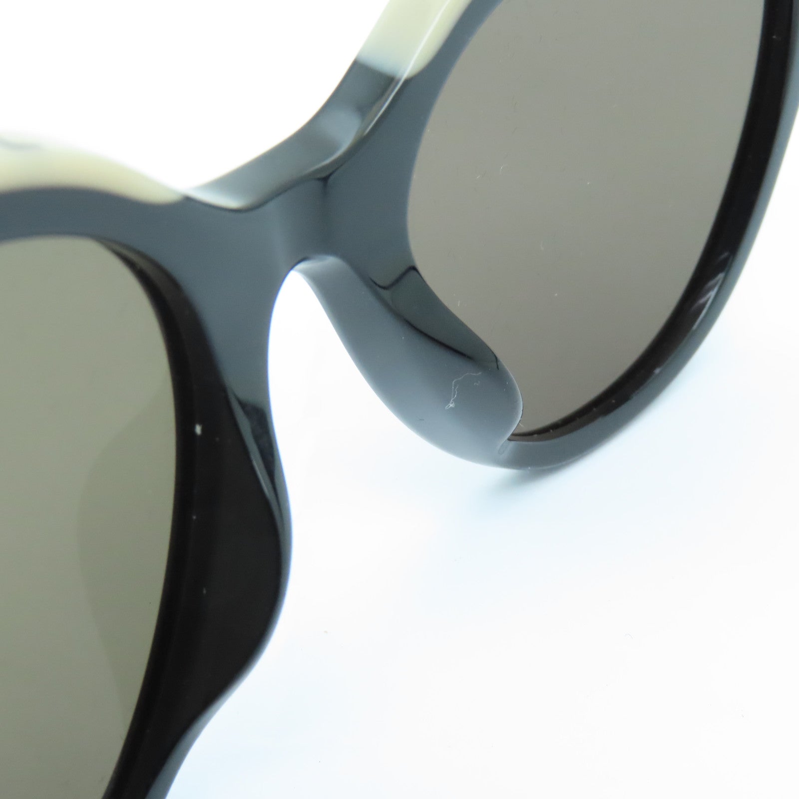 CHANEL PVC Sunglasses太陽眼鏡黑色/白色