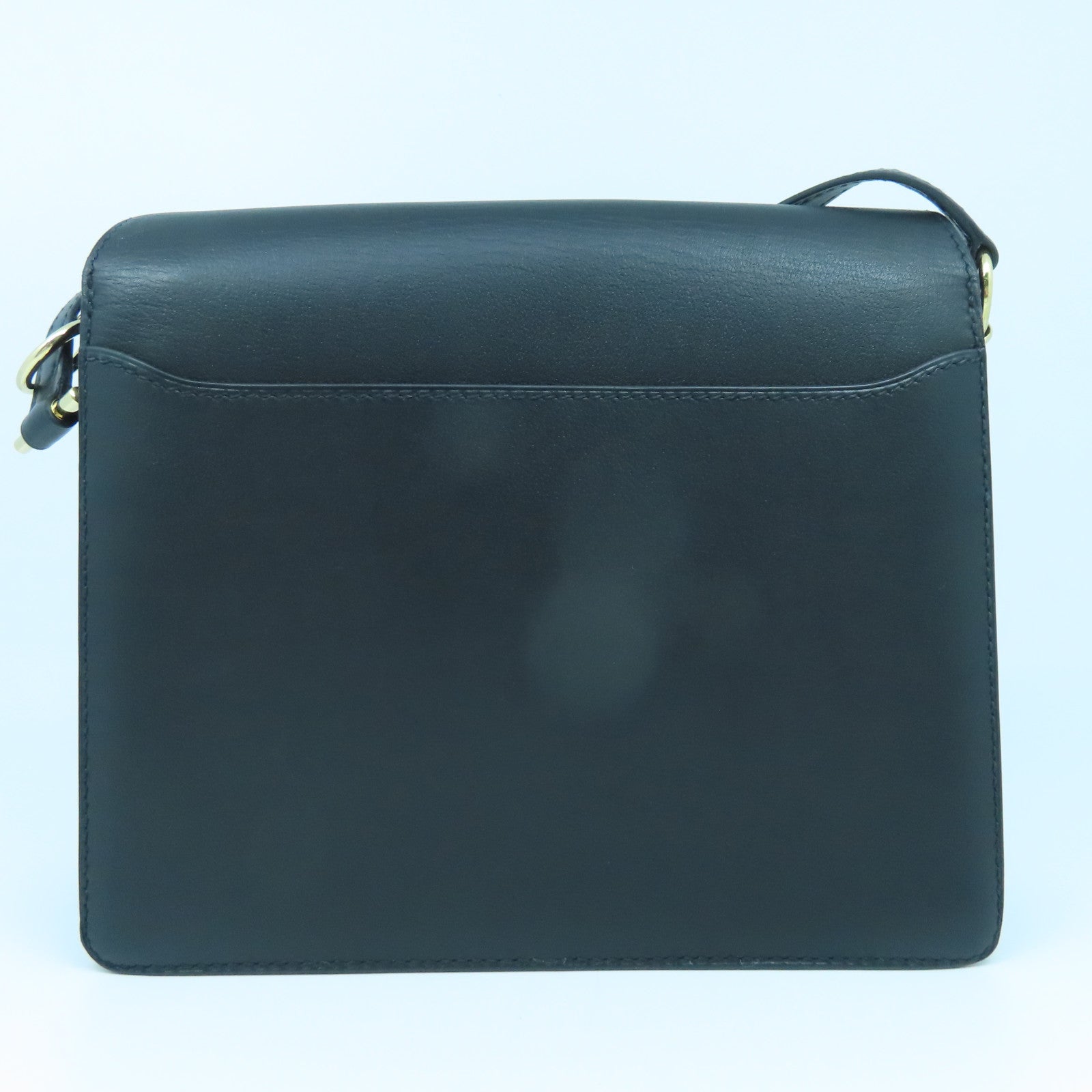 HERMES 【激減優惠】Evercolor皮革Roulis 23金扣肩背袋經典黑色
