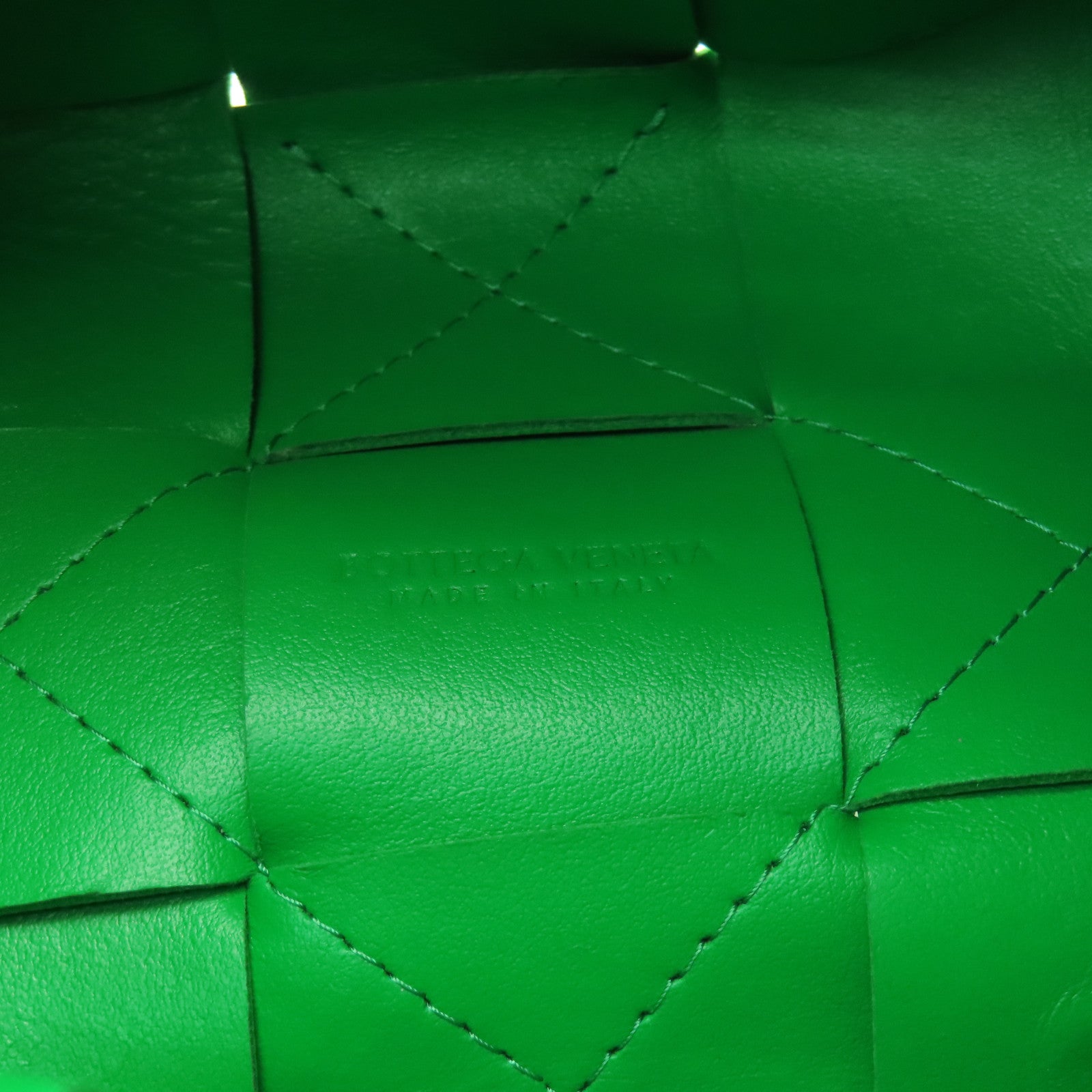 BOTTEGA VENETA 織紋皮革Shoulder Bag肩背袋綠色