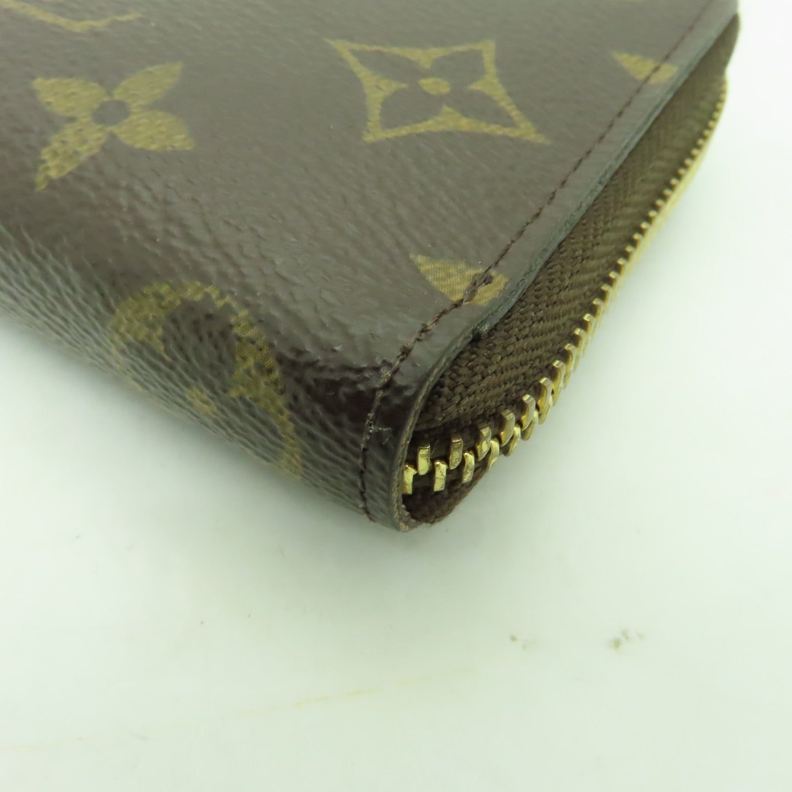 LOUIS VUITTON Monogram Clemence Wallet金扣長錢包啡色/粉紅色