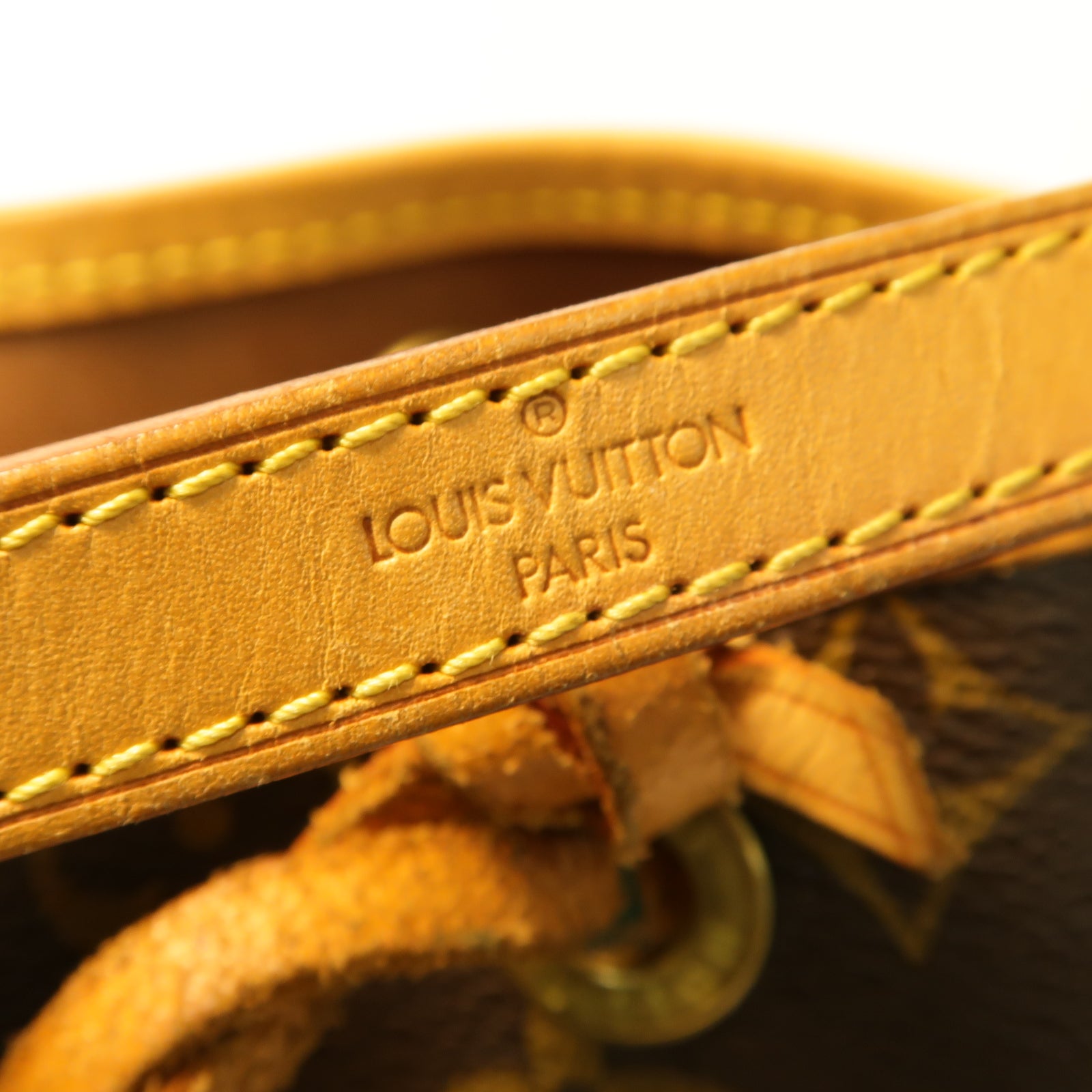 LOUIS VUITTON Monogram Mini Noe金扣手挽袋啡色